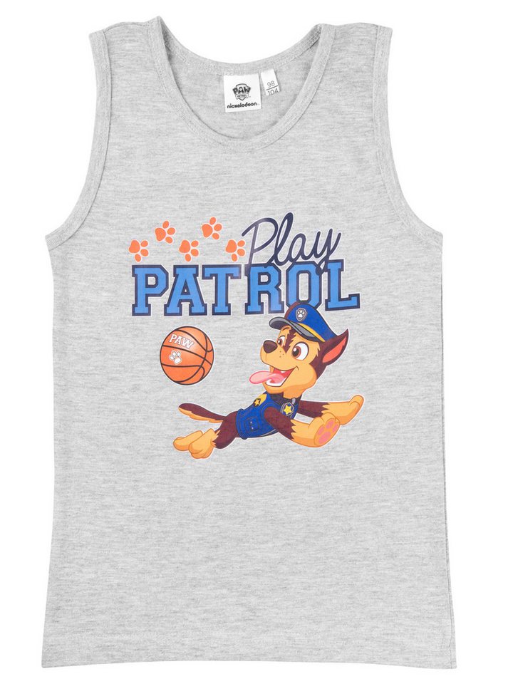 United Labels® T-Shirt Paw Patrol Tank Top Play Patrol Chase Kinder Shirt Hemdchen Ärmellos