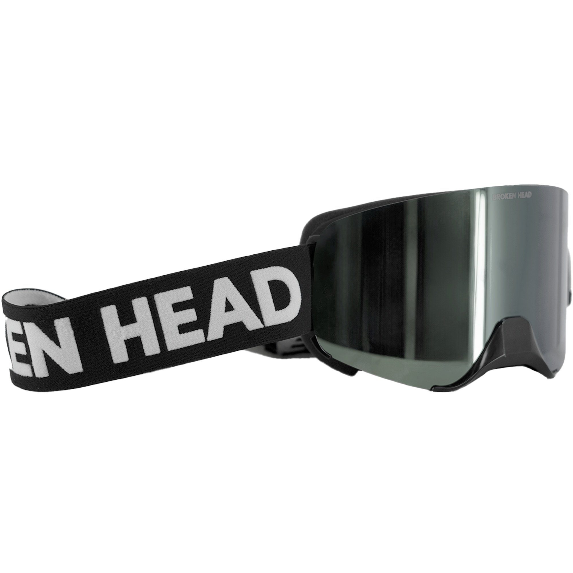 Broken Head Motorradbrille MX-Struggler Silber, Magnetische Gläser