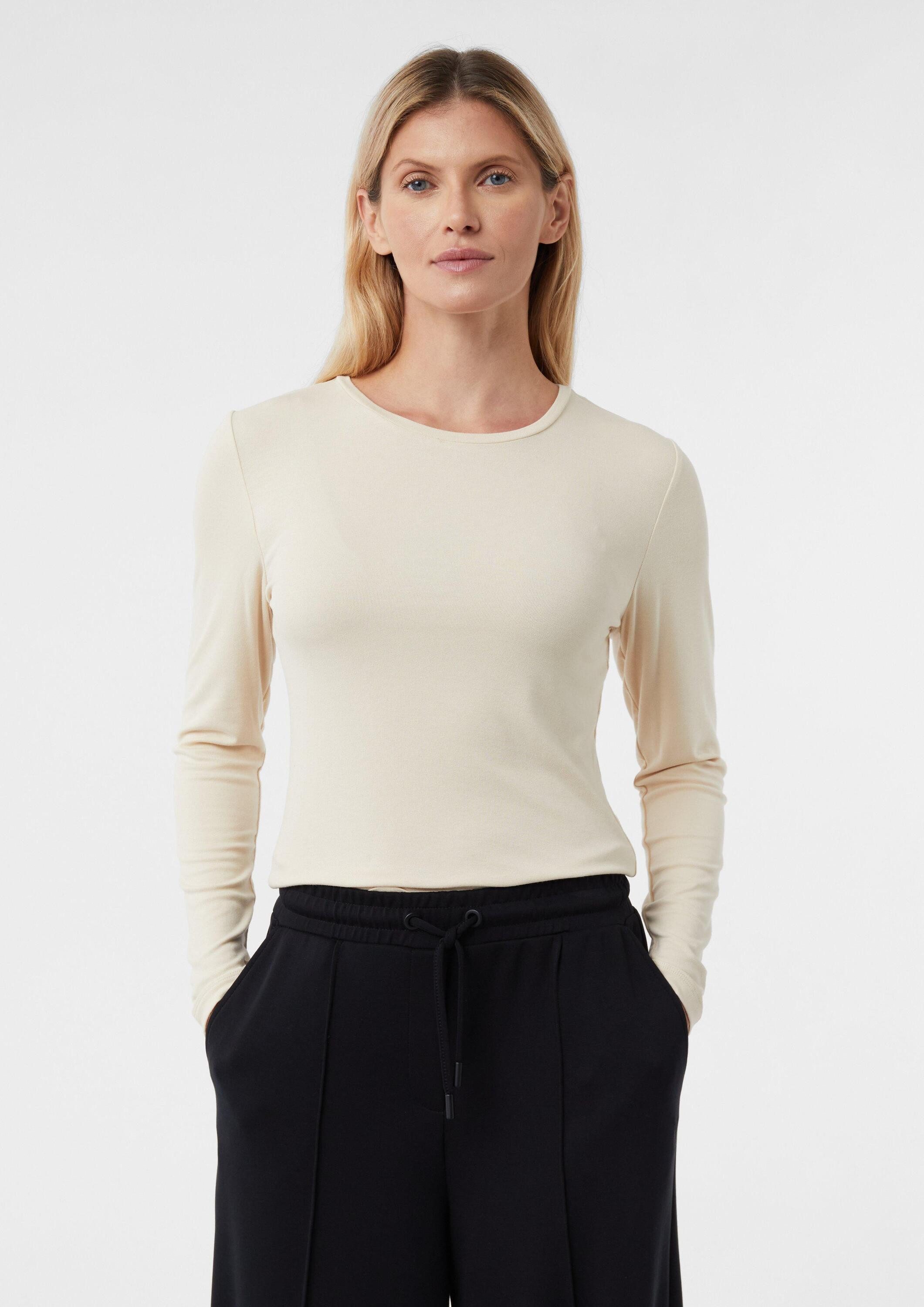 comma Langarmshirt T-Shirt Schmales Longsleeve günstig online kaufen