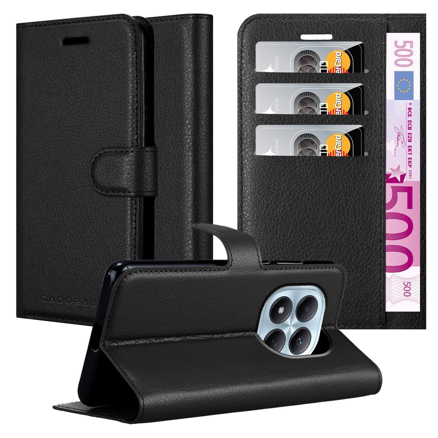 Cadorabo Handyhülle für Xiaomi Redmi Note 15 Pro 4G Hülle Xiaomi Redmi Note 15 Pro 4G, Hülle Schutzhülle mit Standfunktion, Kartenfach und Magnetverschluss