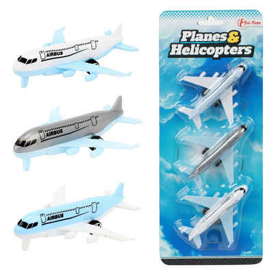 Toi-Toys Spielzeug-Auto Spielzeugflugzeuge - Airbus Flugzeuge (3 Stück)