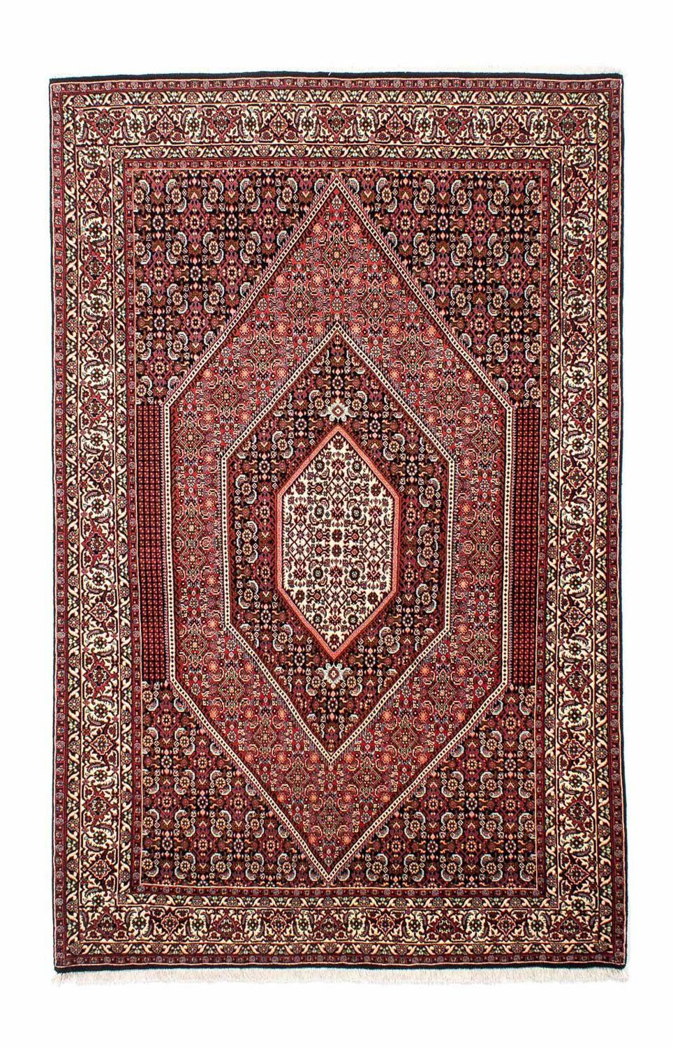 Orientteppich Perser - Bidjar - Handgeknüpft, cm Höhe: 257 - morgenland, mit Zertifikat 15 x Einzelstück 162 rechteckig, mm, hellrot, Wohnzimmer