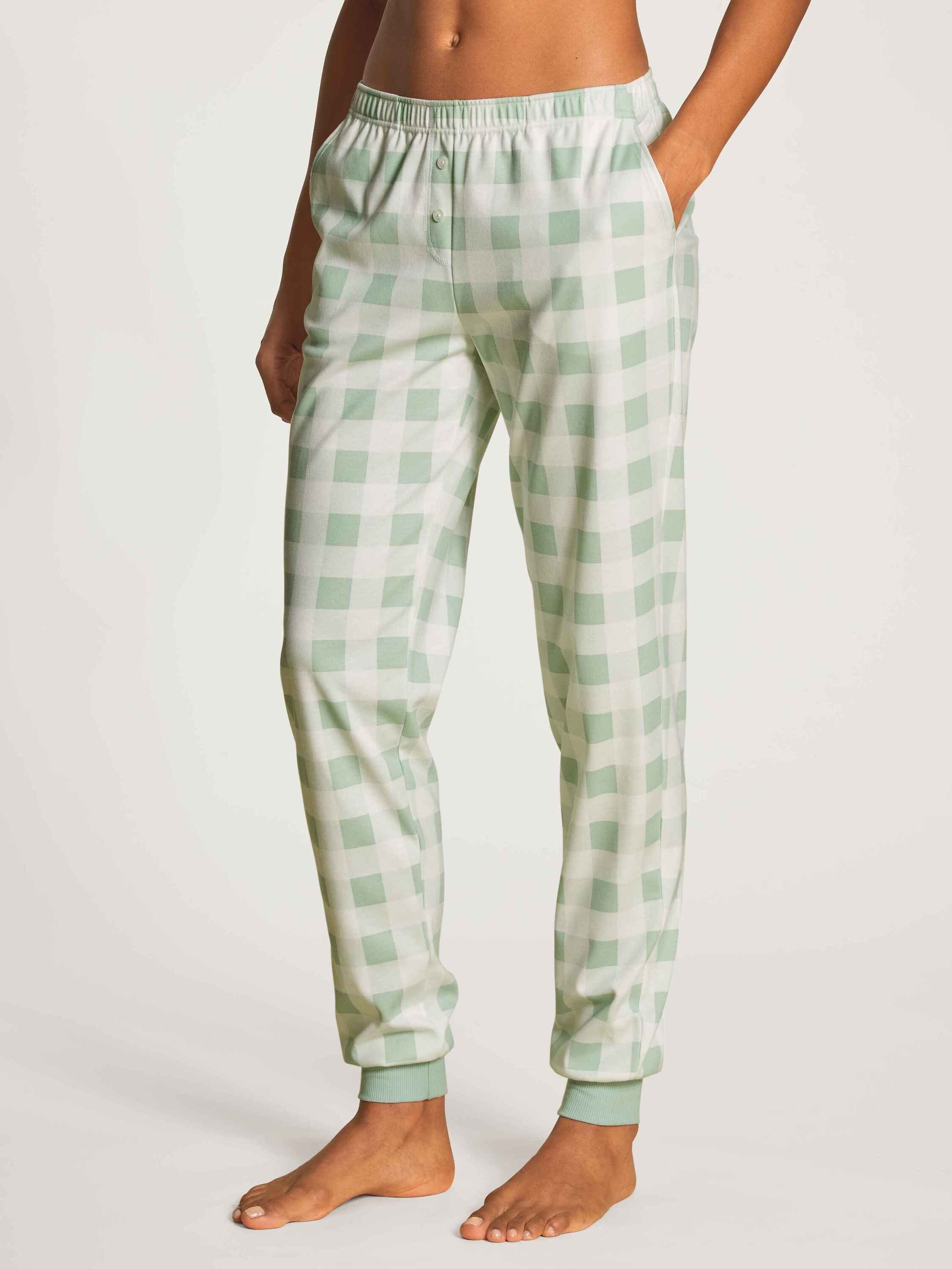 CALIDA Pyjamahose Seitentaschen Bündchen-Pants mit (1-tlg)