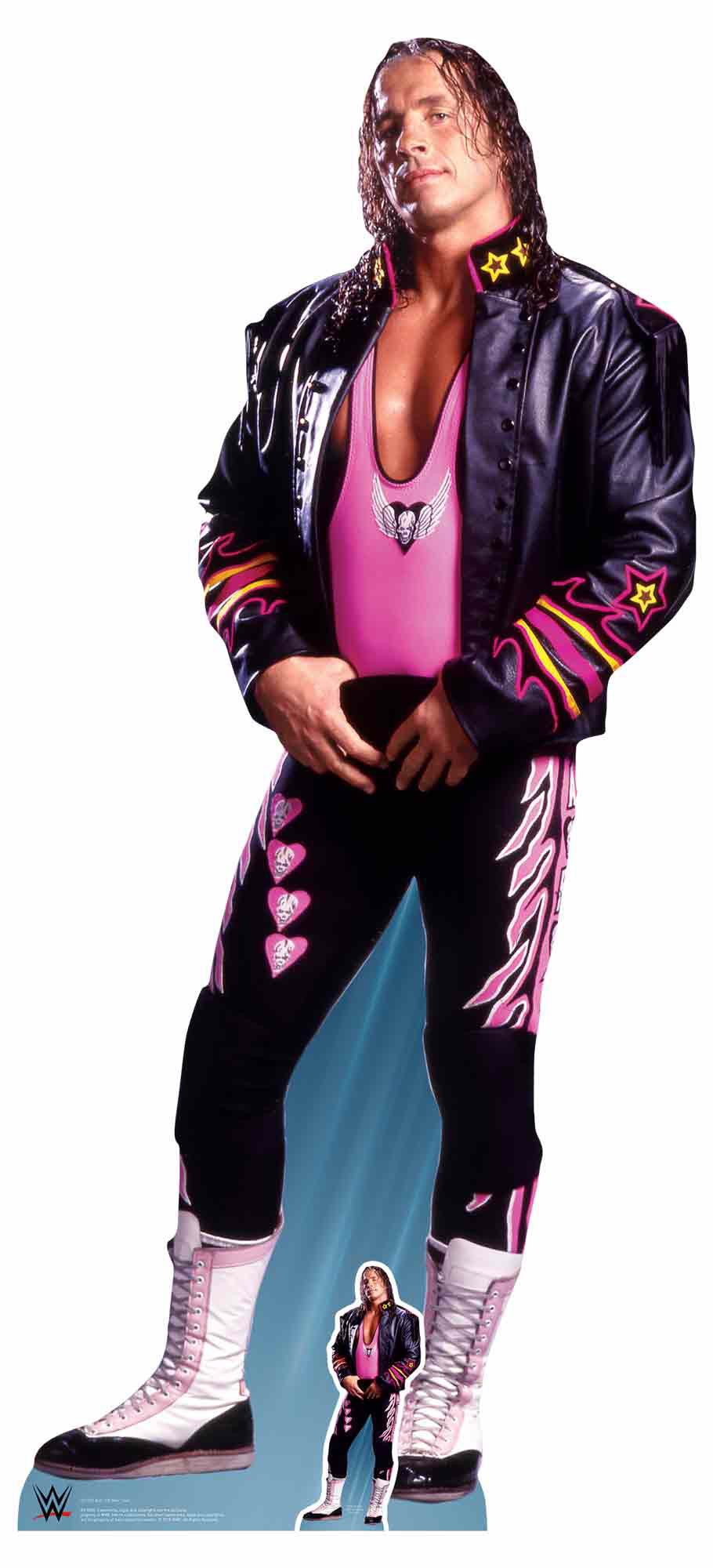Dekofigur WWE Wrestling Pappaufsteller Hart, Bret Pappaufsteller