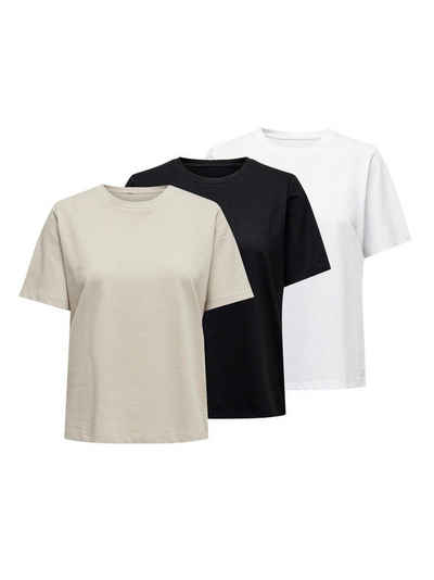 ONLY T-Shirt Only Damen Basic Футболки Only Top kurz-arm Rundhals