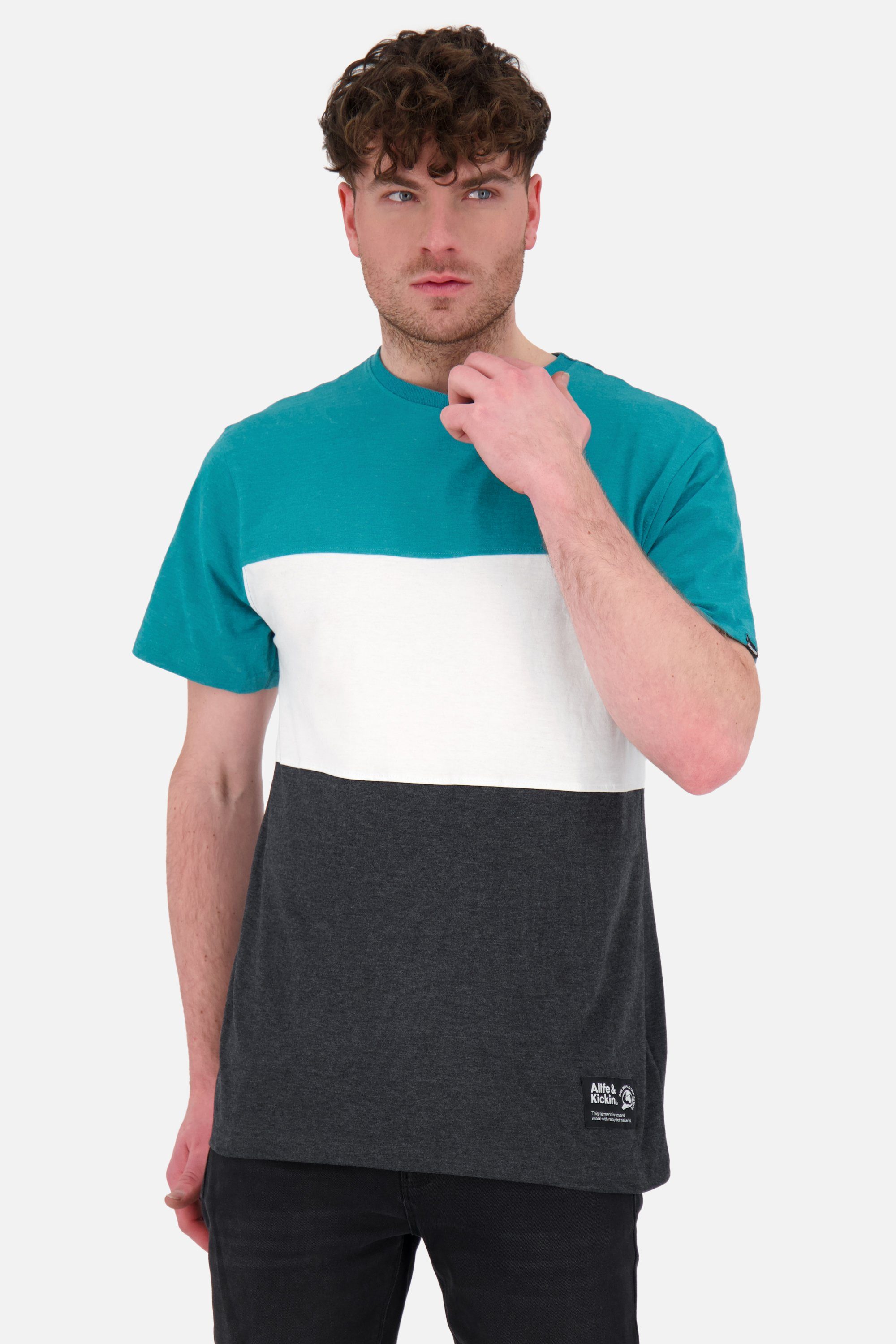 Alife & Kickin Rundhalsshirt BenAK A Shirt Herren Kurzarmshirt, Shirt peacock | T-Shirts