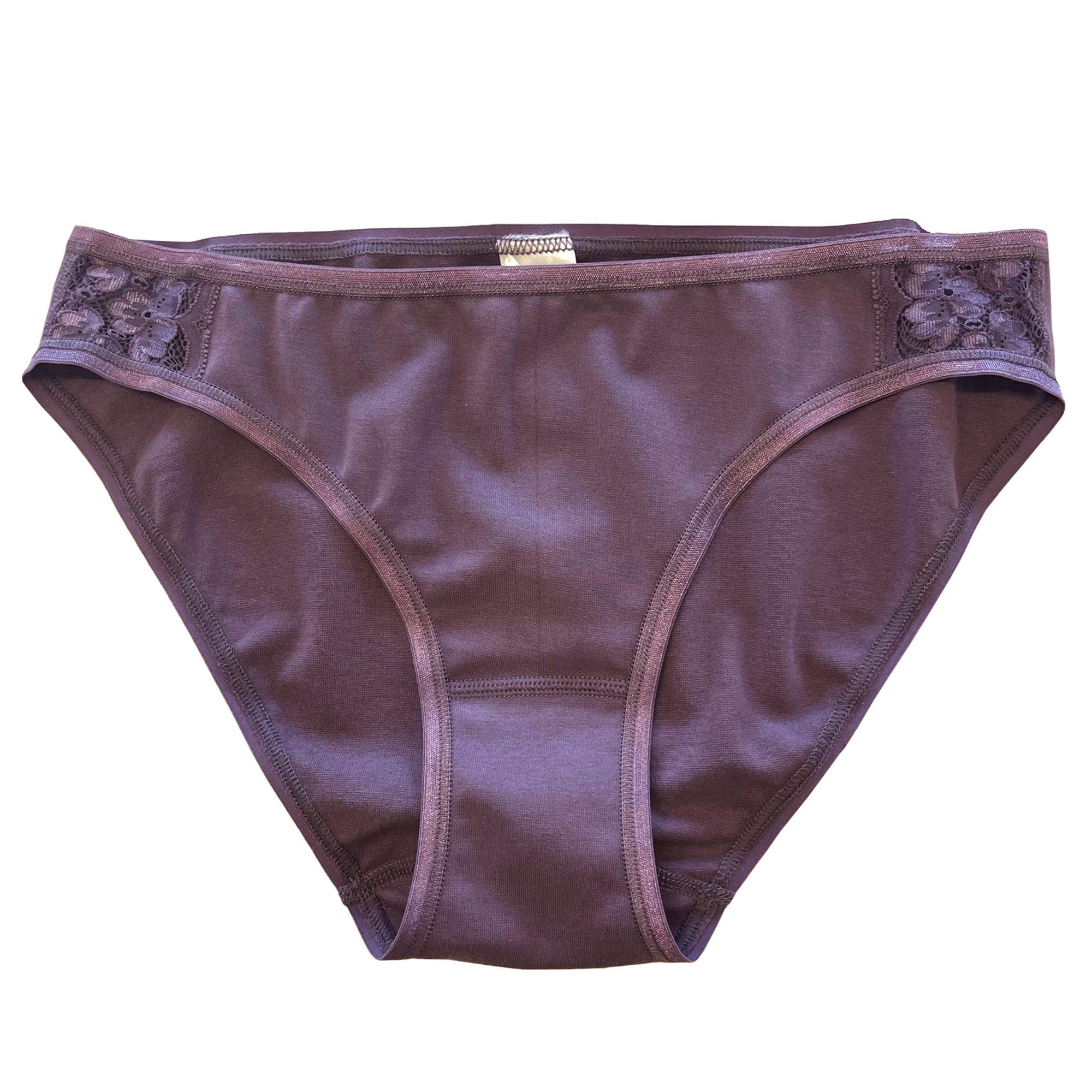 HERMKO Slip 503270 Baumwolle/Elastan Mini Slip mit schöner seitlichen Spitze