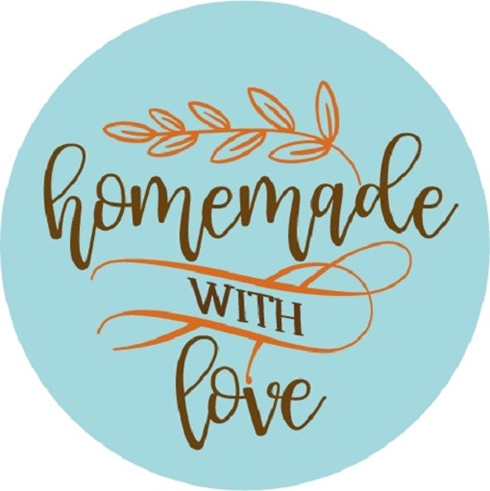 Clever-Kauf-24 Ярлики Etikette "homemade WITH love", Selfmade