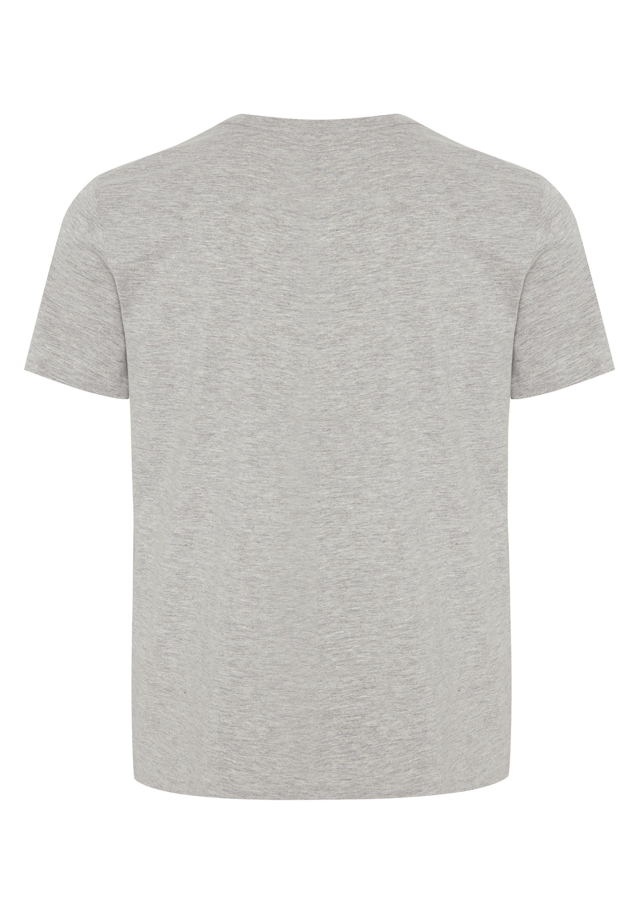 T-Shirt Light Basic-Stil Fatto Grey im Detto 72