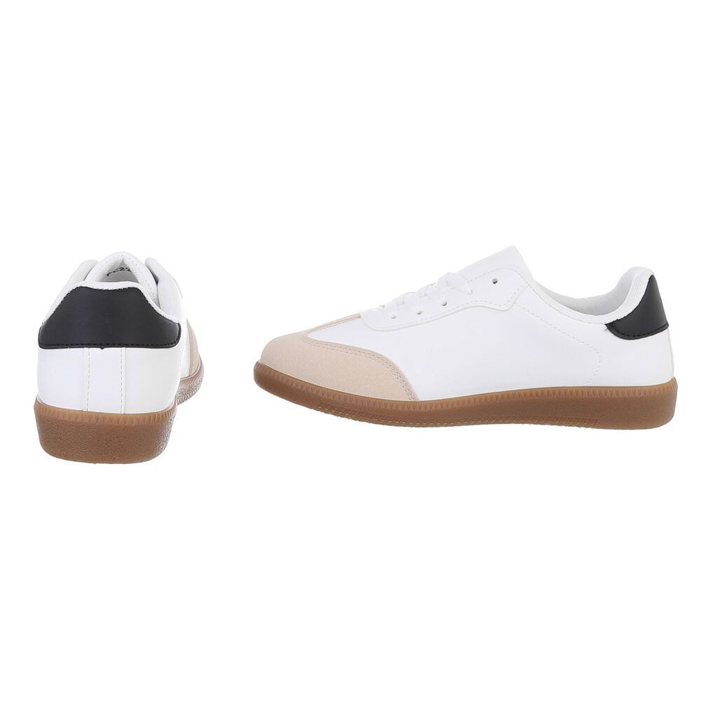 Ital-Design Damen Low-Top Freizeit Sneaker (88519305) Flach Sneakers Low in Weiß – Bild 5 von 5