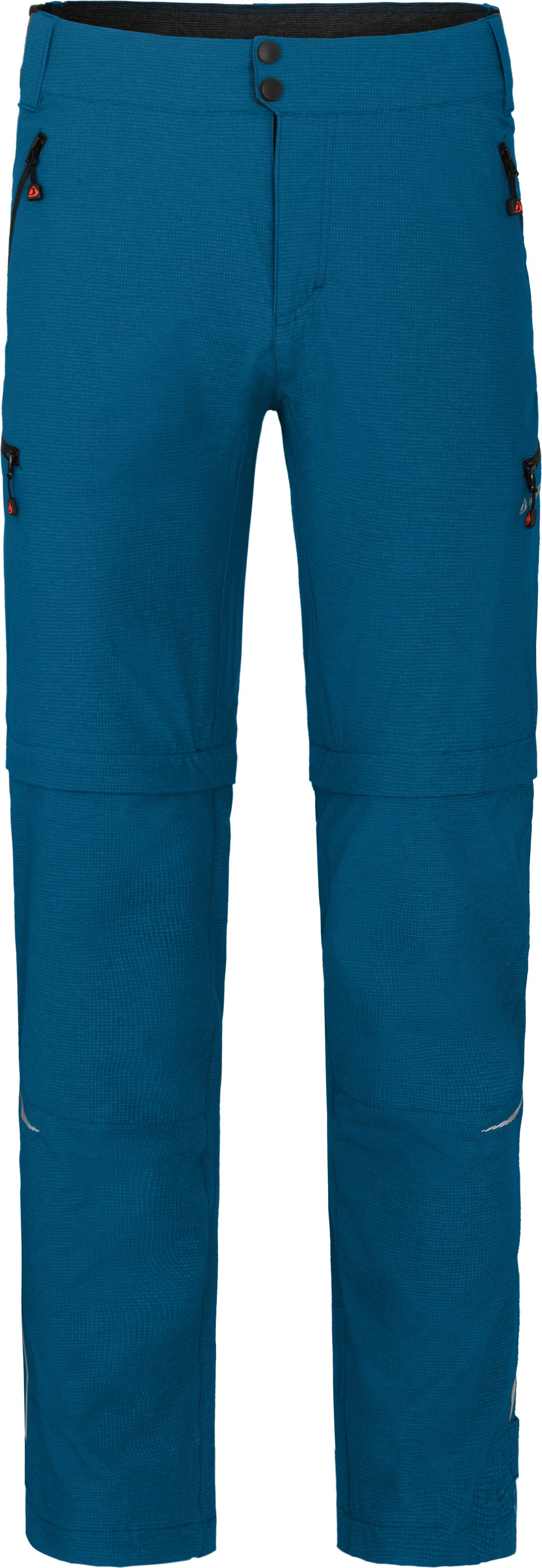 Bergson Outdoorhose PATTI Zipp-OFF Herren Outdoorhose & Radhose, robust, elastisch, Kurzgrößen, Saphir b