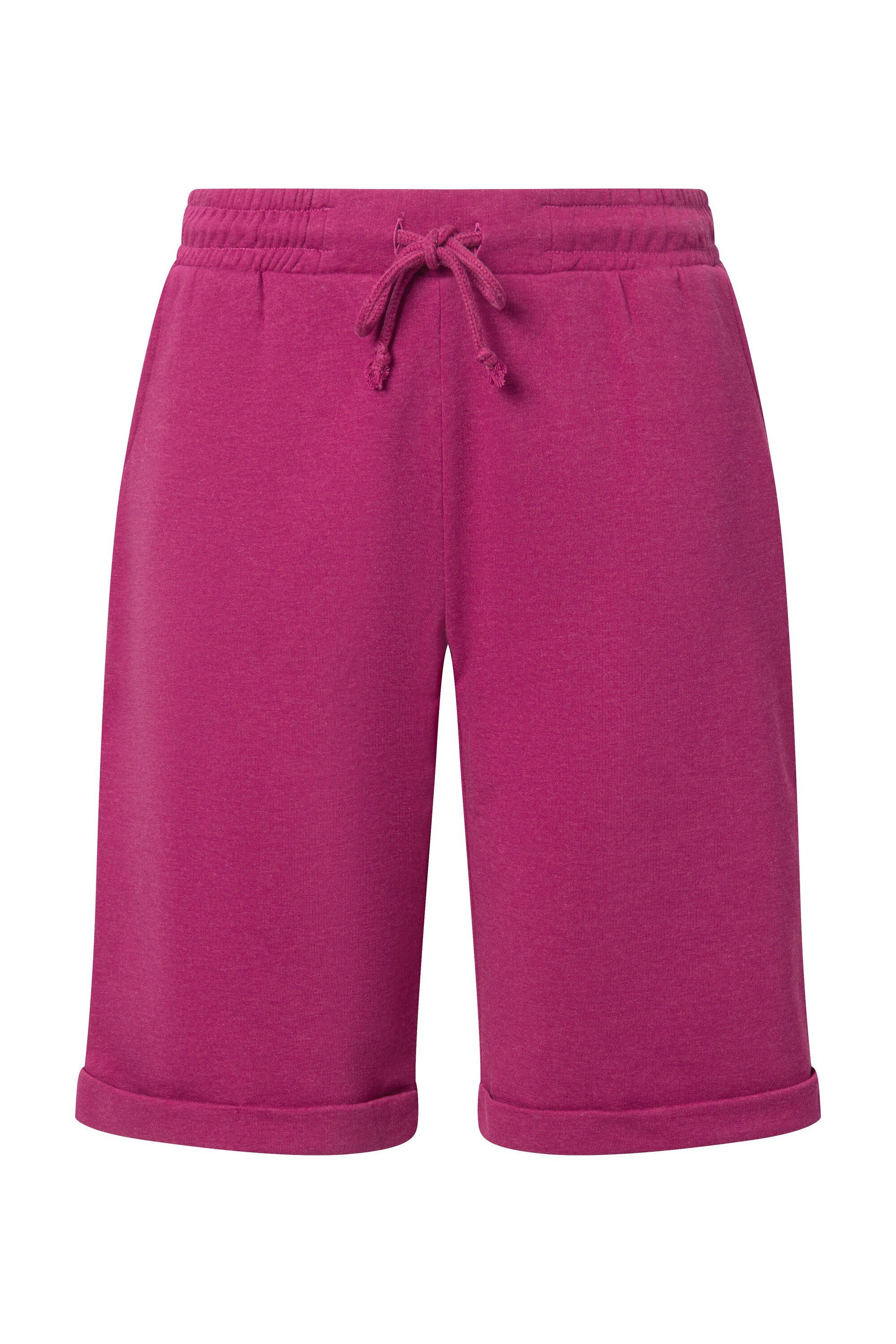 Ulla Popken Jeansshorts Sweatshorts Mary weites gerades Bein Elastikbund