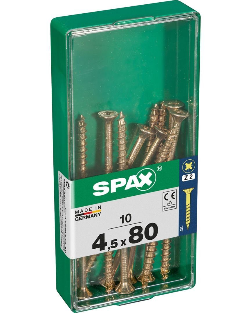 SPAX Holzbauschraube Spax Universalschrauben 4.5 - 10 mm PZ 2 Stk. 80 x