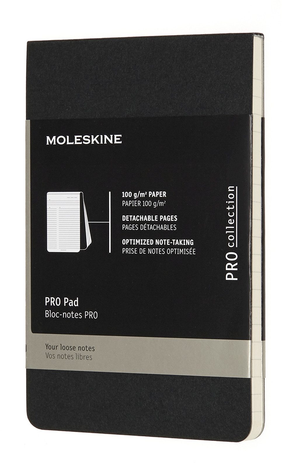 MOLESKINE Notenblock Notizblock Pocket A6 liniert Softcover schwarz