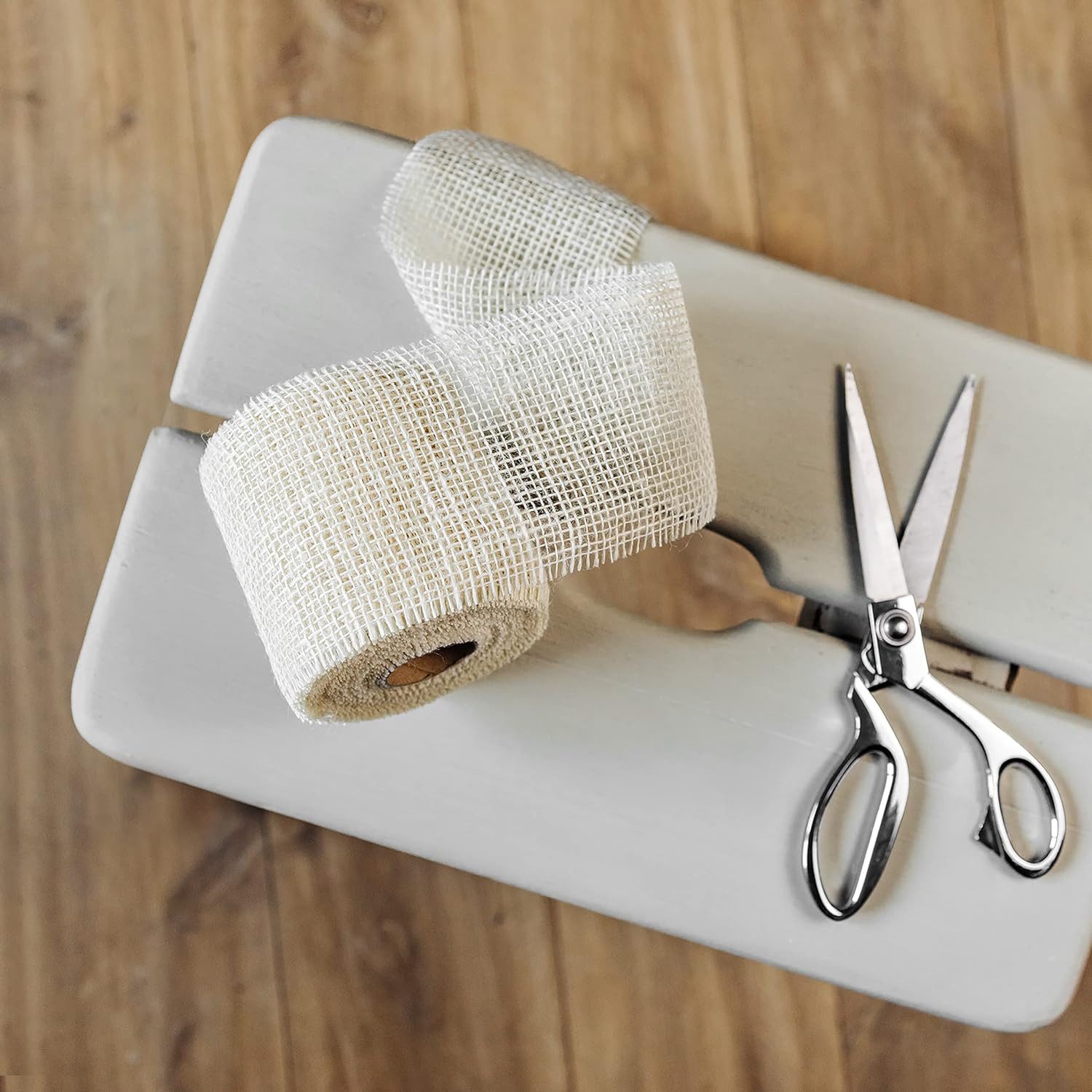 Creative Deco Bastelnaturmaterial Juteband Jute Tischläufer günstig online kaufen