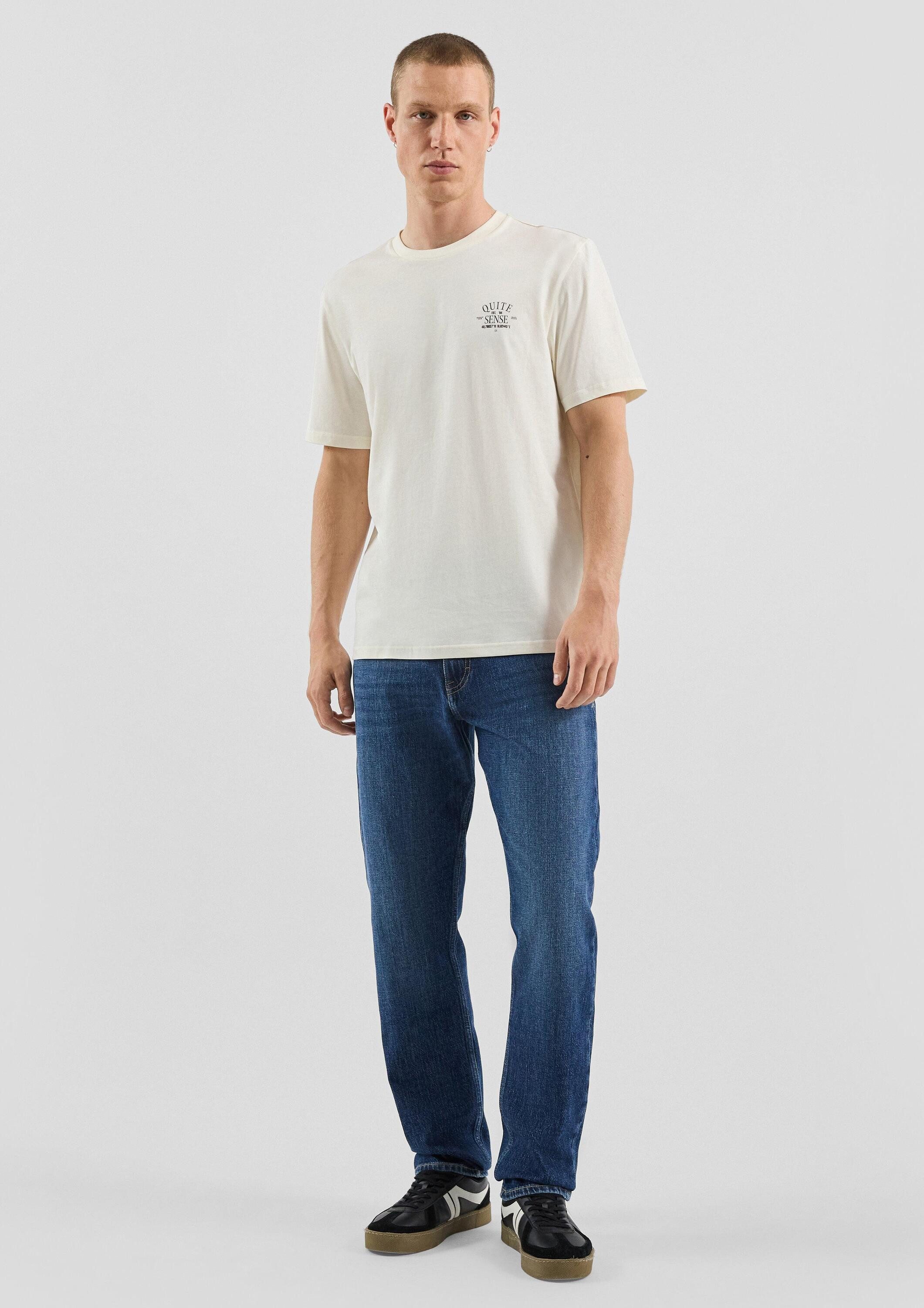 QS Kurzarmshirt T-Shirt T-Shirt mit Print