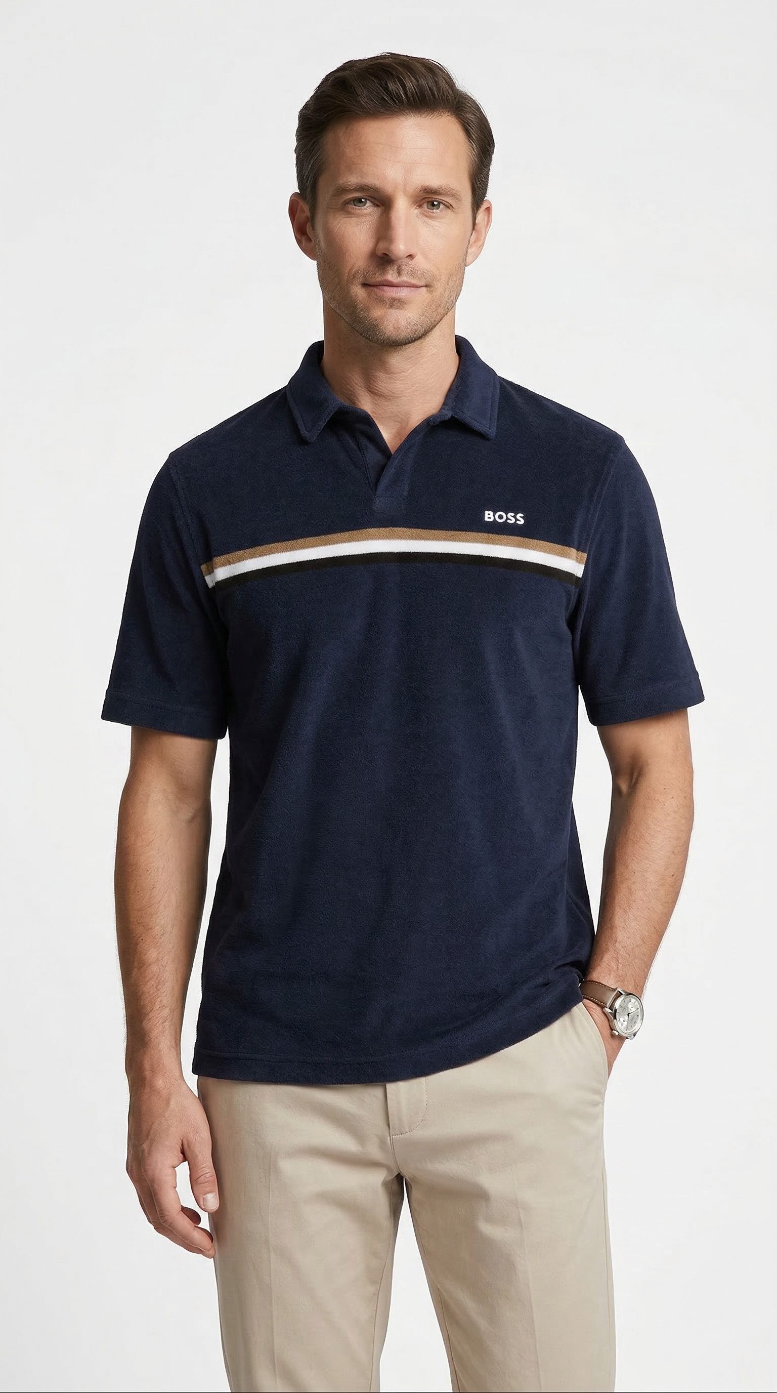 BOSS Poloshirt Iconic aus Frottee