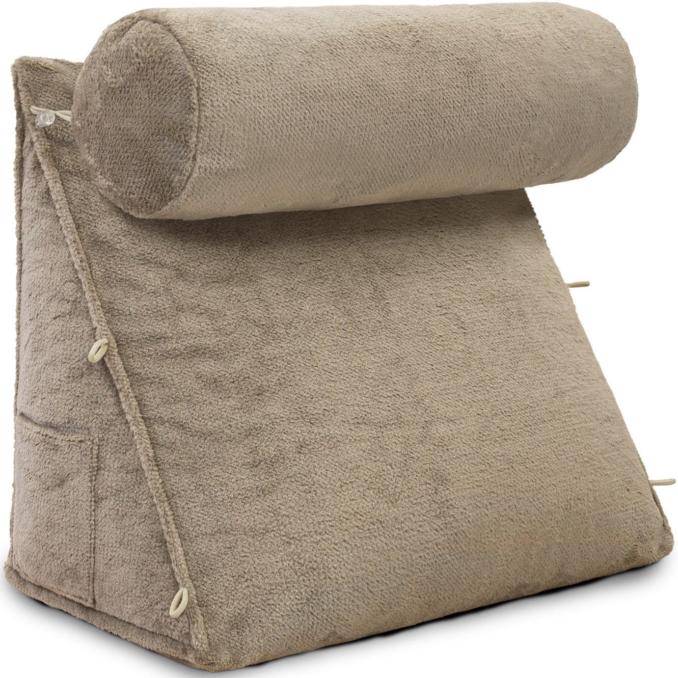 Rückenkissen mit Nackenrolle für Bett & Sofa