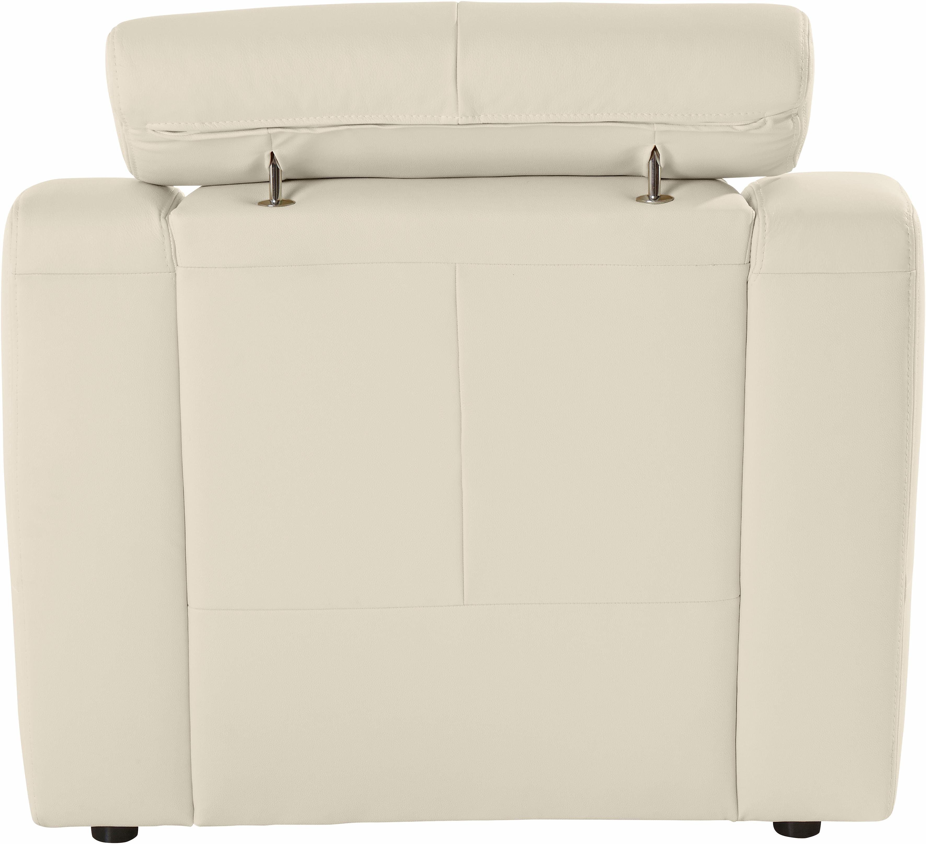 exxpo - sofa fashion Sessel Lotos, Loungesessel, mit Kopf- bzw. Rückenteilverstellung