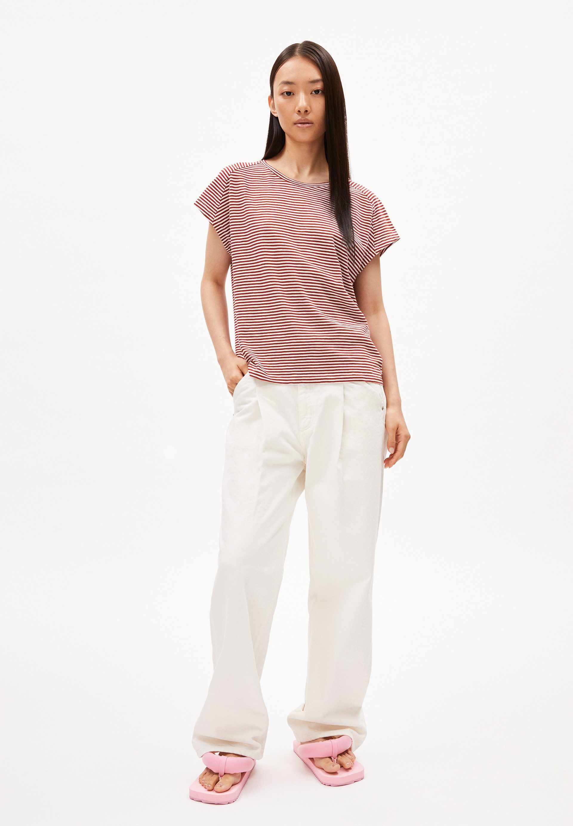 Armedangels T-Shirt ONELIAA LOVELY STRIPES T-Shirt aus Bio-Baumwolle Loose Fit