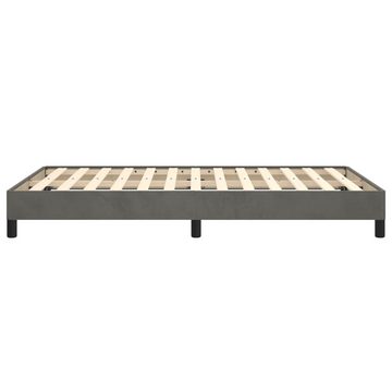 vidaXL Bett Bettgestell Dunkelgrau 120x190 cm Samt