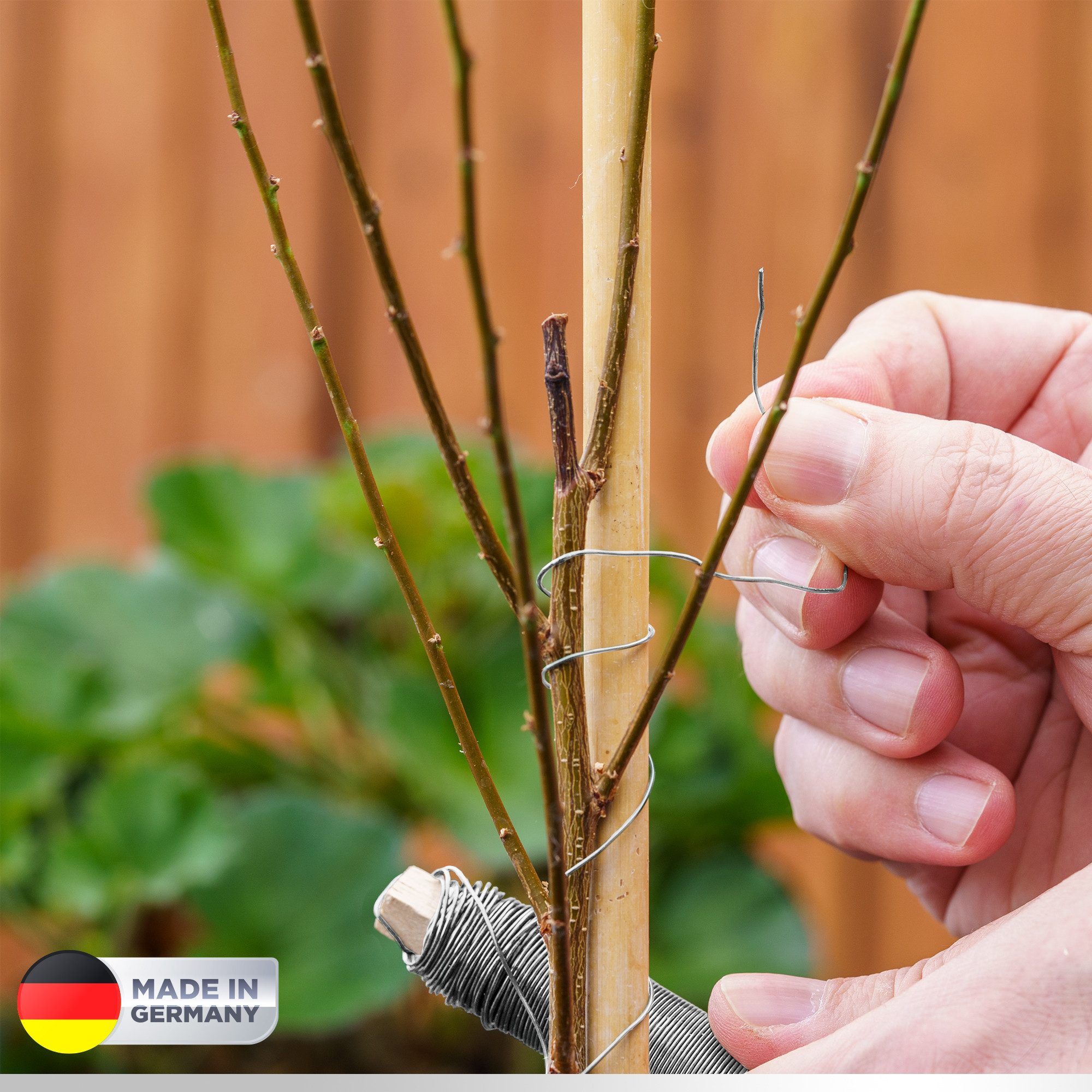 ECENCE Bindedraht Blumendraht verzinkt Wickeldraht 4x35m Basteldraht