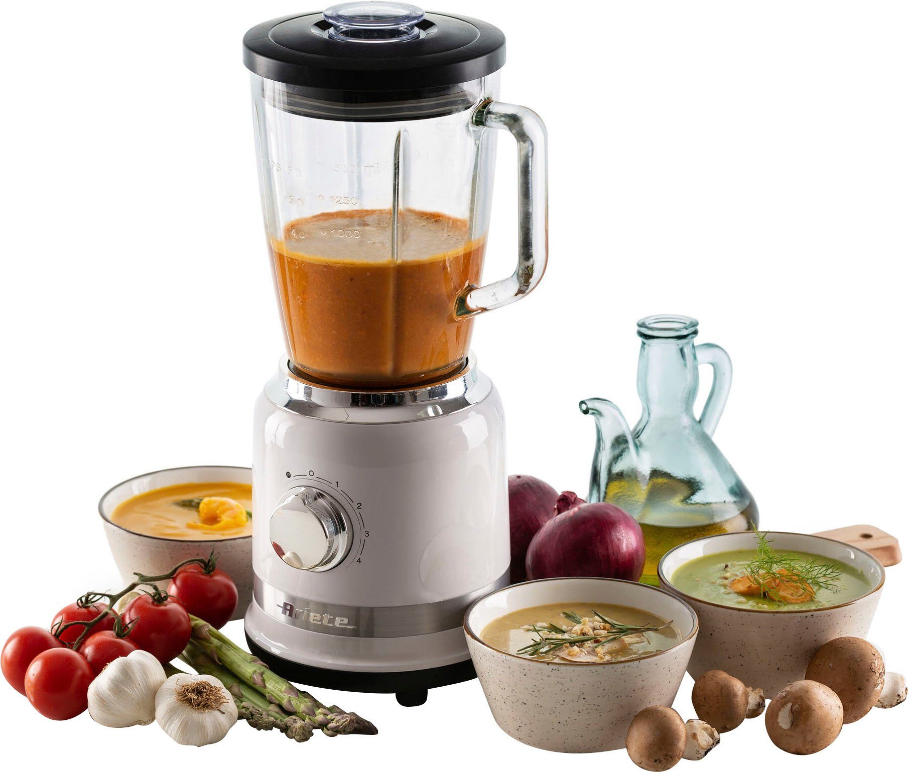 Ariete Standmixer 585W Moderna weiß, 1,5 L, 1000 W