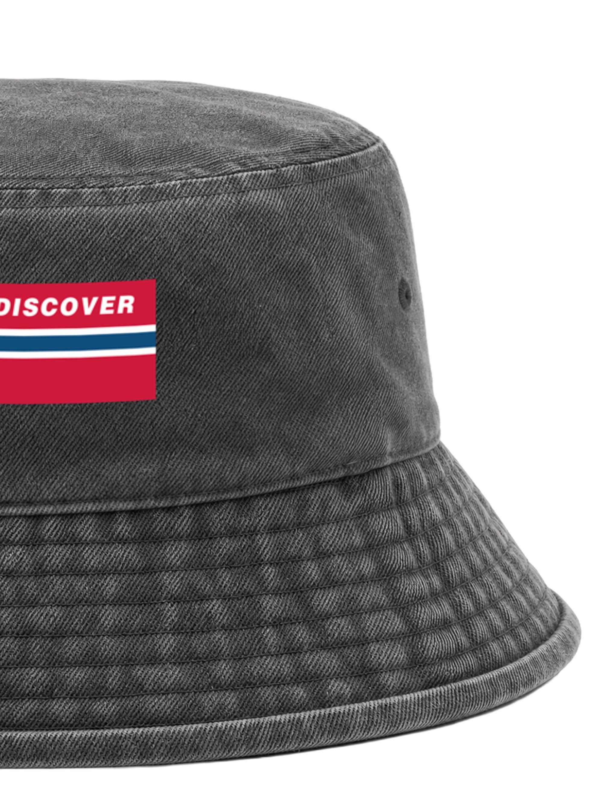 Neverless Fischerhut Anglerhut mit Print Discover Baumwolle Bucket Hat Herren Damen – Bild 4 von 5