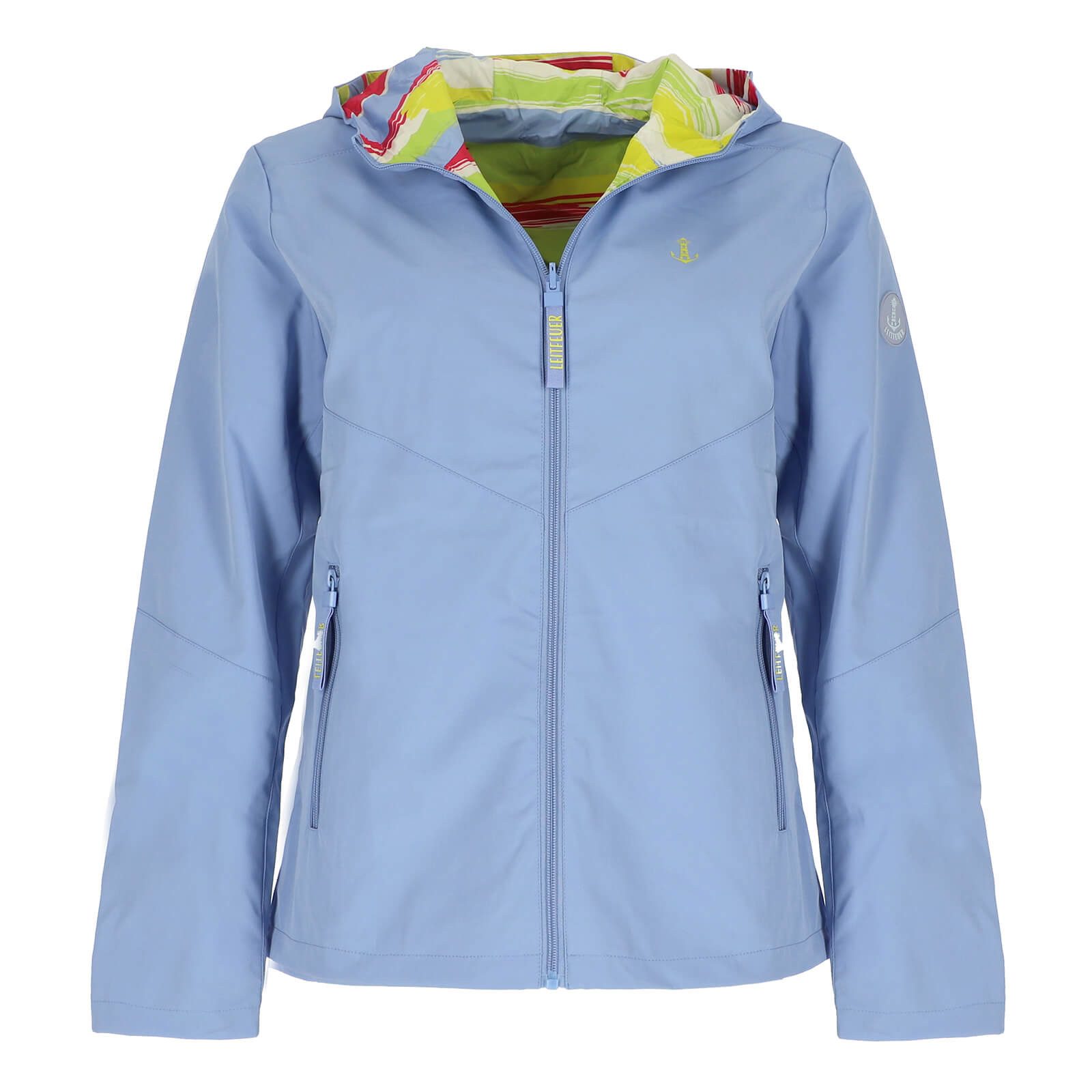 Leitfeuer Regenjacke 50905 Damen Wendejacke mit Kapuze - Outdoor-Jacke unifarben & bunt gestreift – Bild 2 von 5