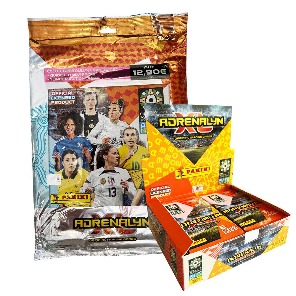 Panini Sammelkarte FIFA Women's World Cup Adrenalyn XL 2023 1 Starter + 1 Display