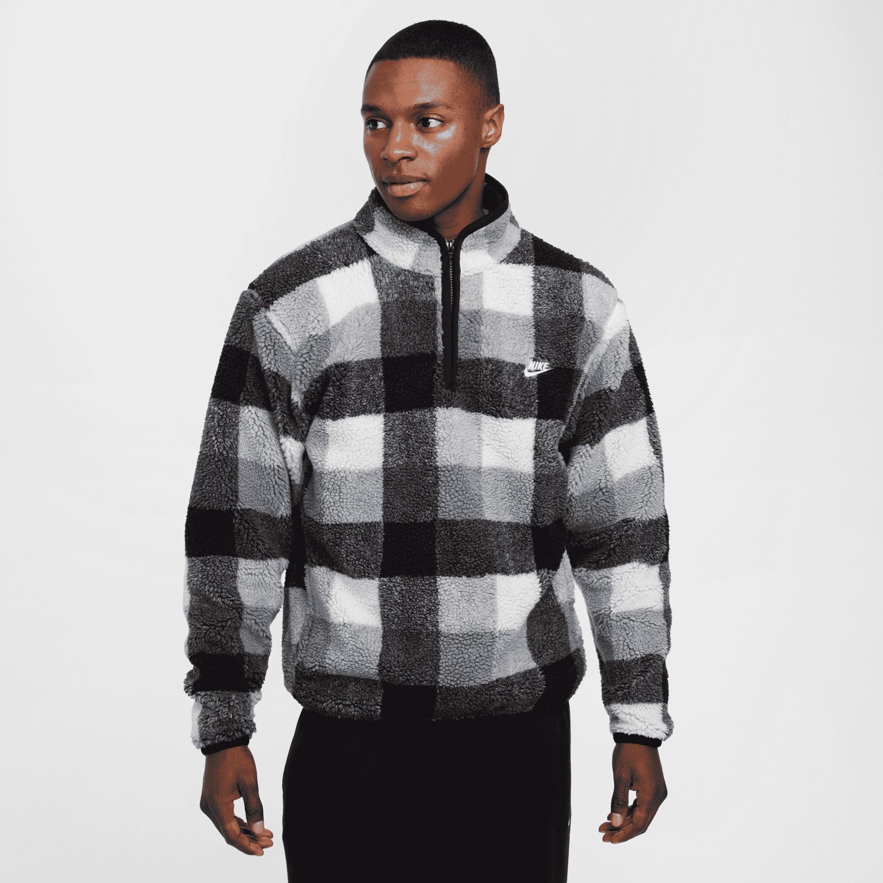 Nike Sportswear Fleecepullover Nike Herren Pullover Club Winterized HZ Sweat FZ0896