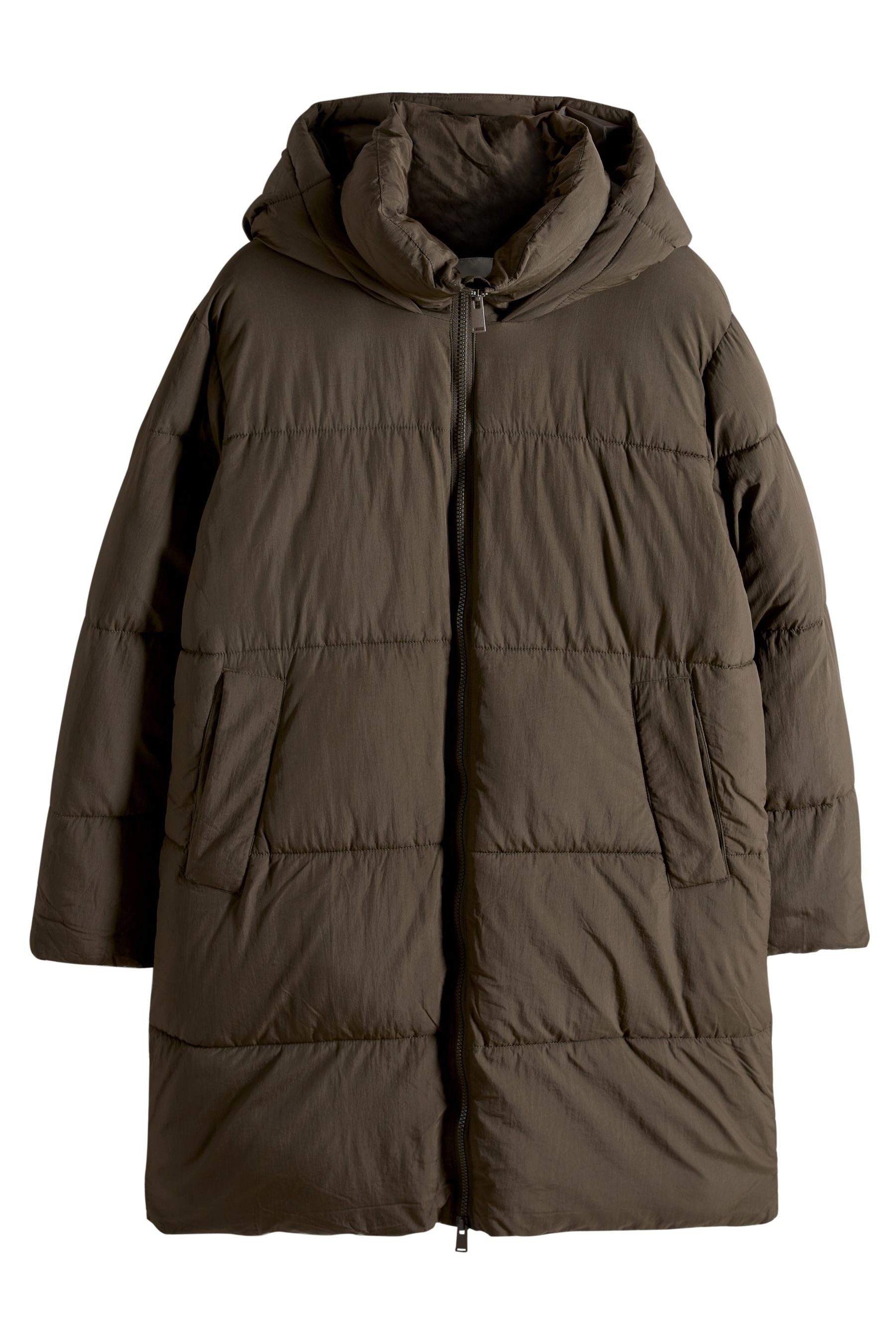 The Set Steppmantel The Set Langer, wattierter Mantel mit Kapuze (1-tlg) günstig online kaufen