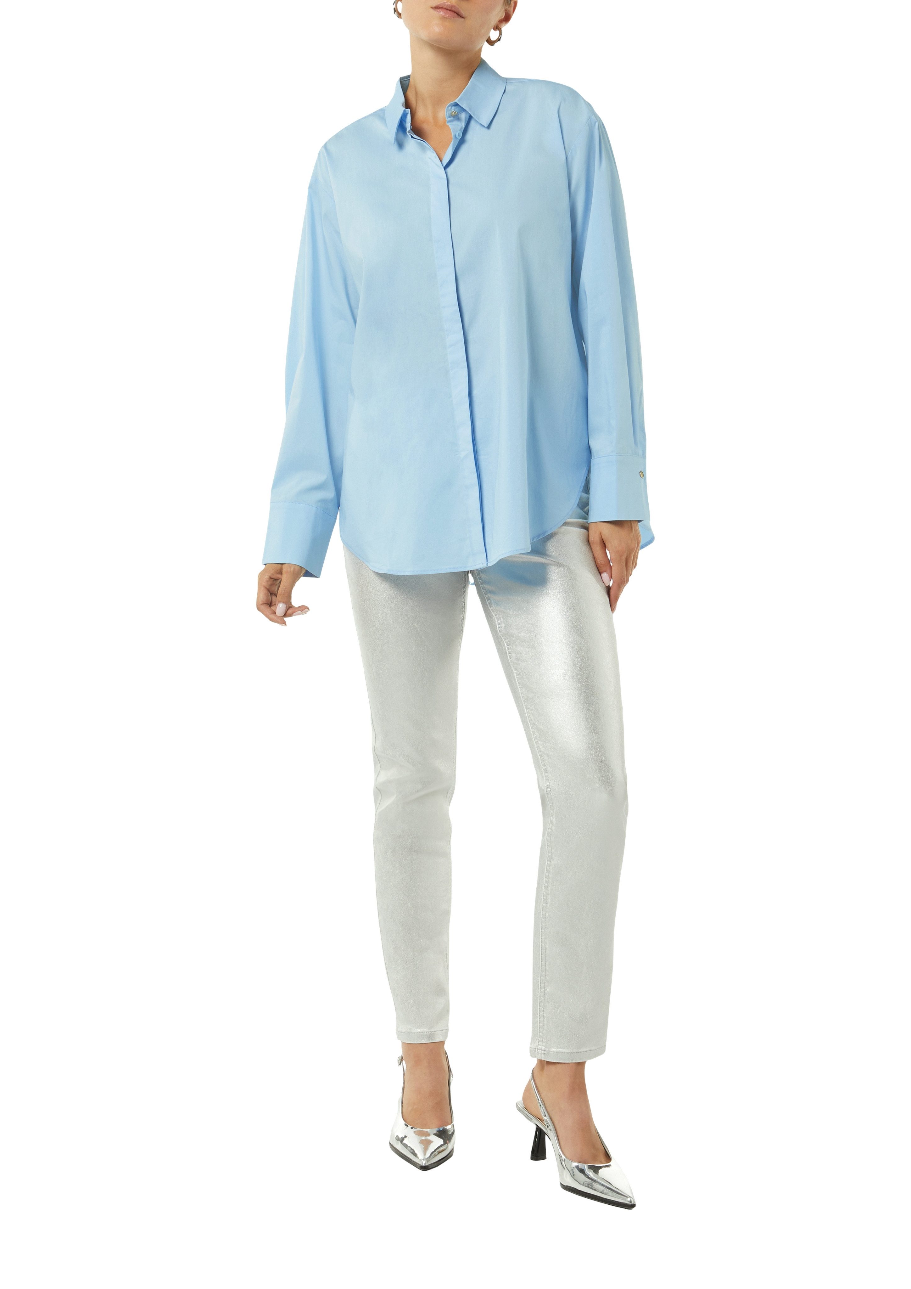 comma Hemdbluse Oversize, mit Popeline günstig online kaufen