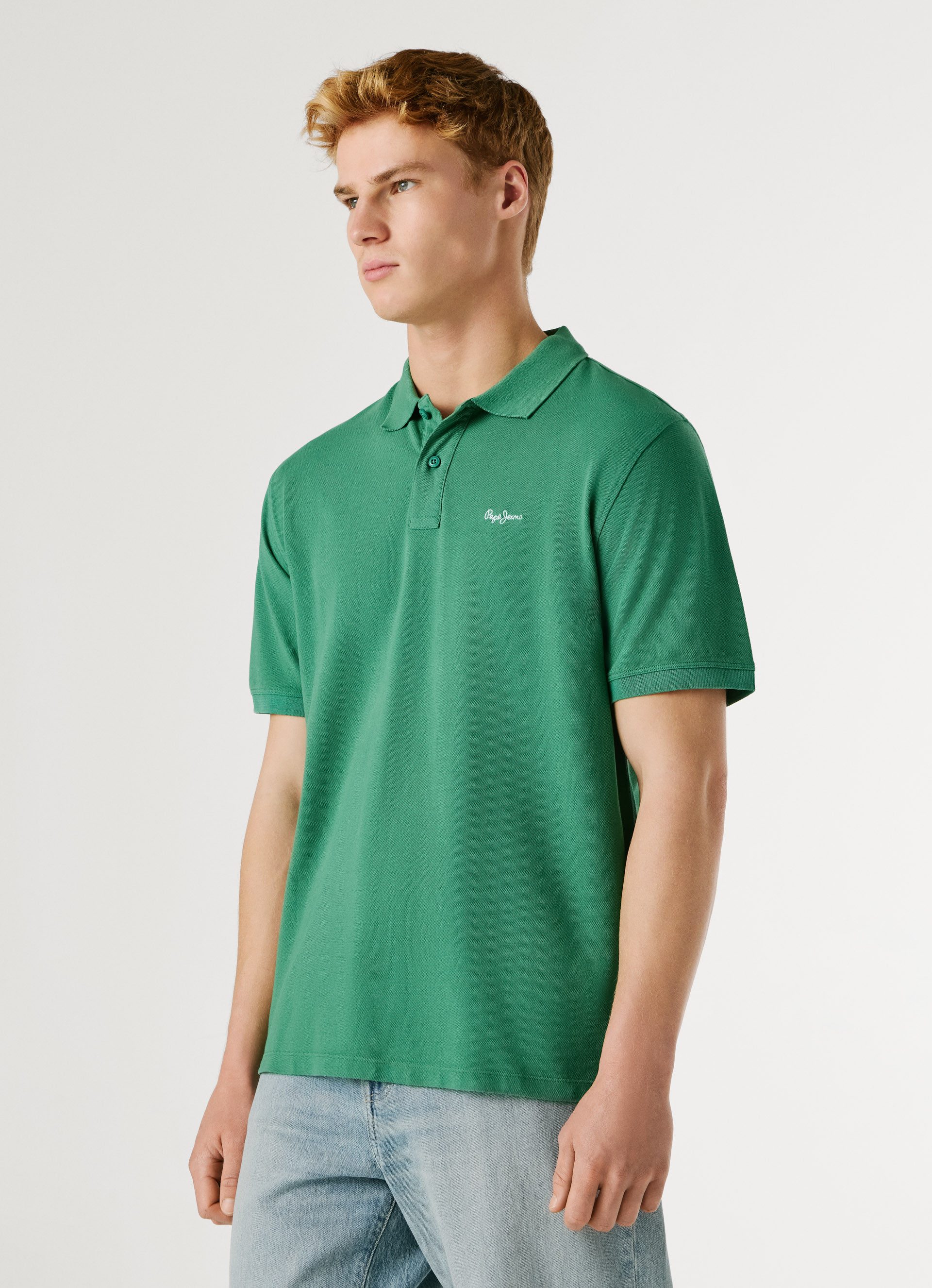 Pepe Jeans Poloshirt OSCAR aus Baumwoll-Piqué, mit Logostickerei