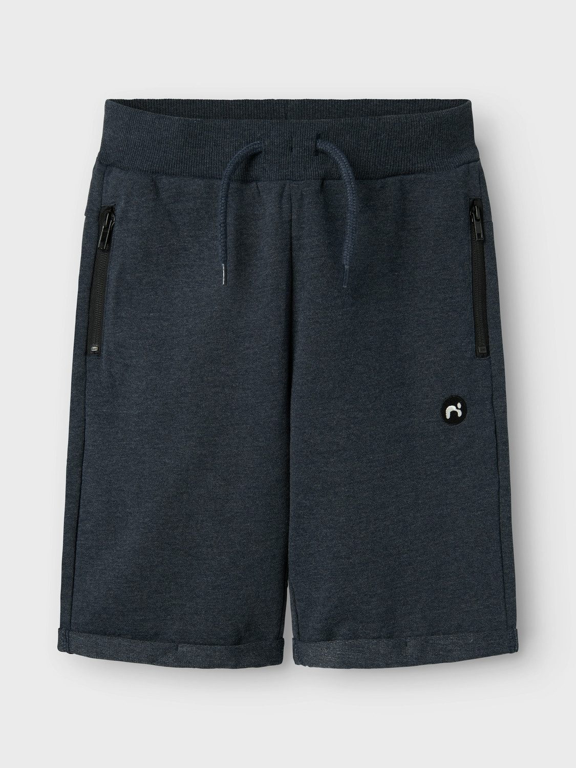 Name It Sweatshorts NKMVIMO SWE SHORTS BRU NOOS Baumwollmischung, Umschlagsaum, Reißverschlusstaschen