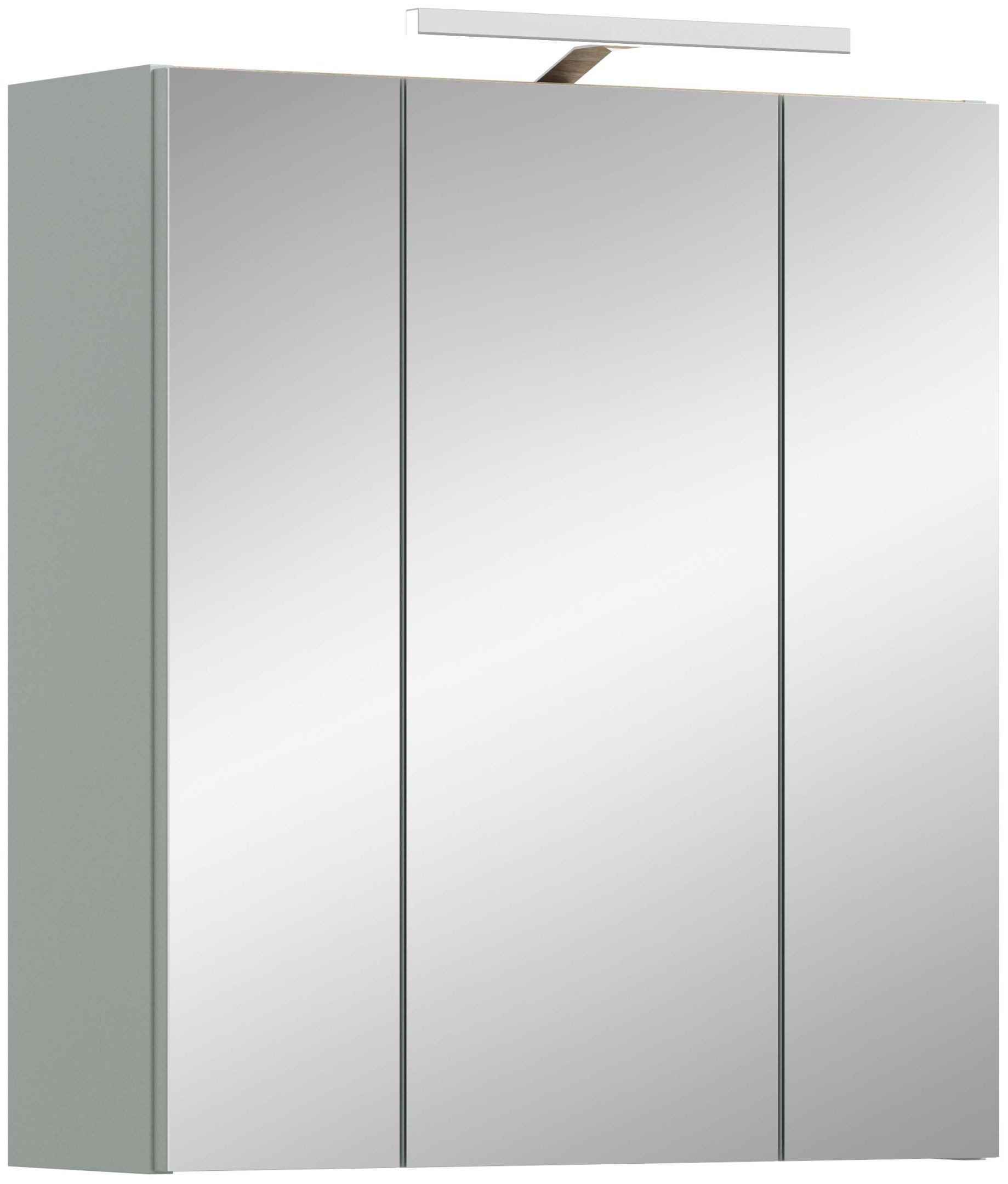 xonox.home Spiegelschrank Star inkl. Aufsatzleuchte in Eiche hell B/H/T ca.: 60 x 68 x 19 cm