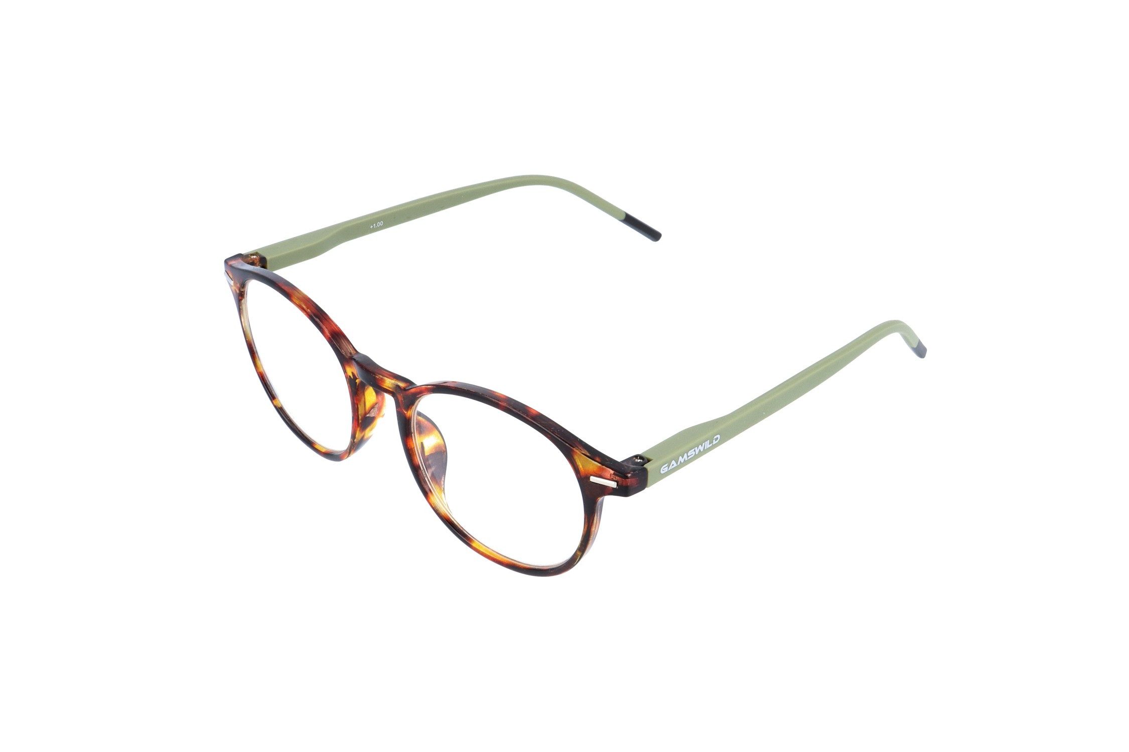 Gamswild Lesebrille Lesehilfe +1,0 /+1,5 /+2,0 /+2,5 dpt Unisex braun-beige, grün, Lesebrille