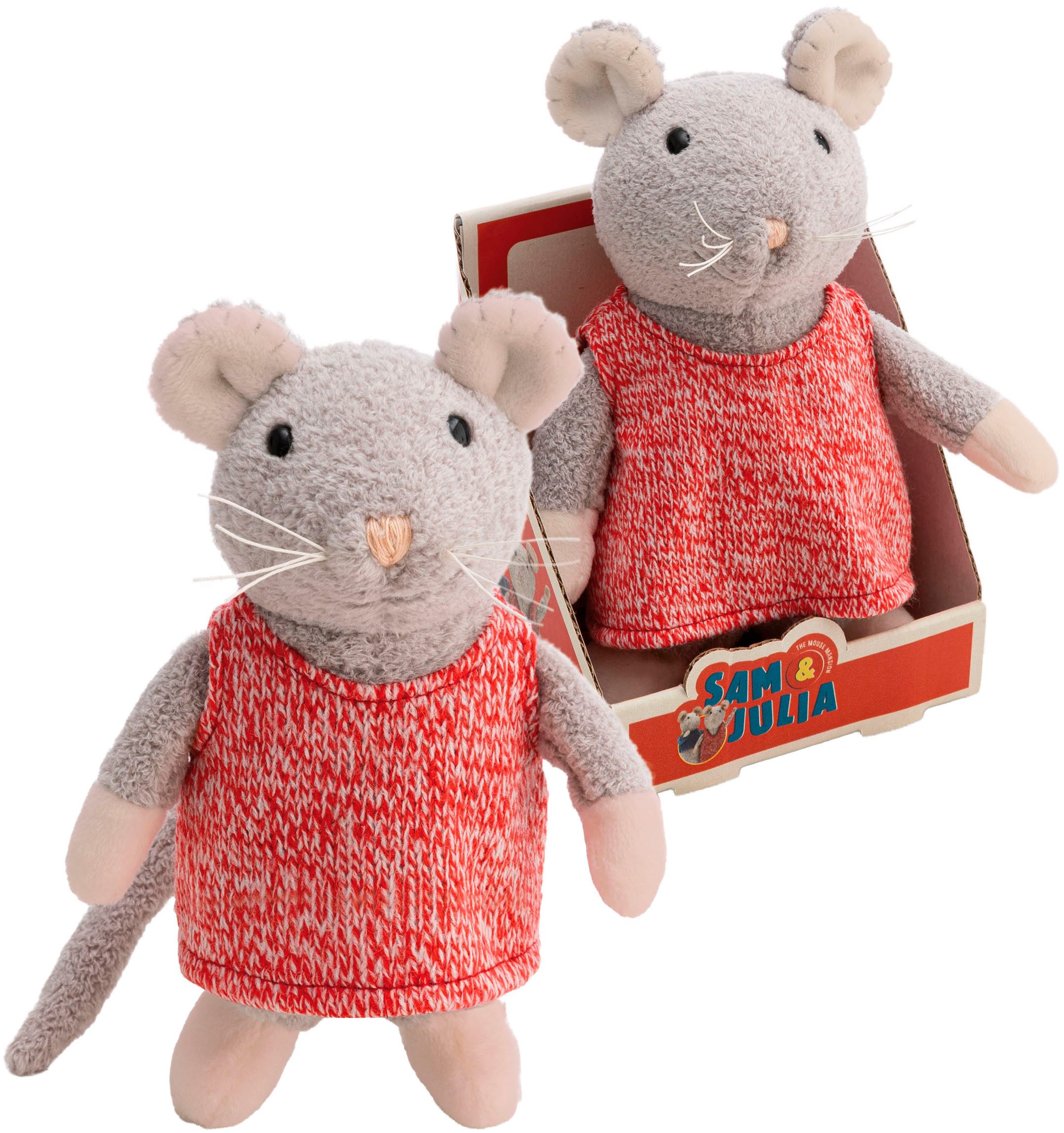 Nici Kuscheltier Sam & Julia, Maus Julia 20 cm