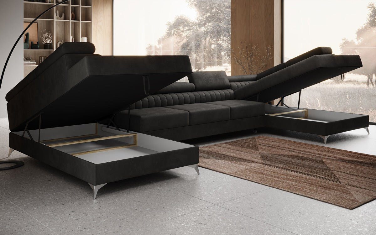 Luxusbetten24 Schlafsofa Designer Sofa Aurea U günstig online kaufen