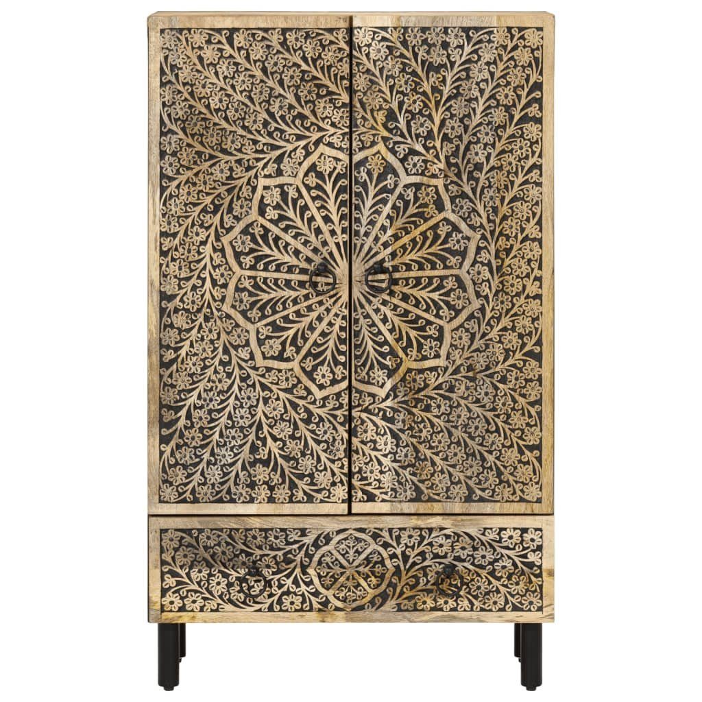vidaXL Highboard Highboard 60x33x100 cm Massivholz – Bild 5 von 5