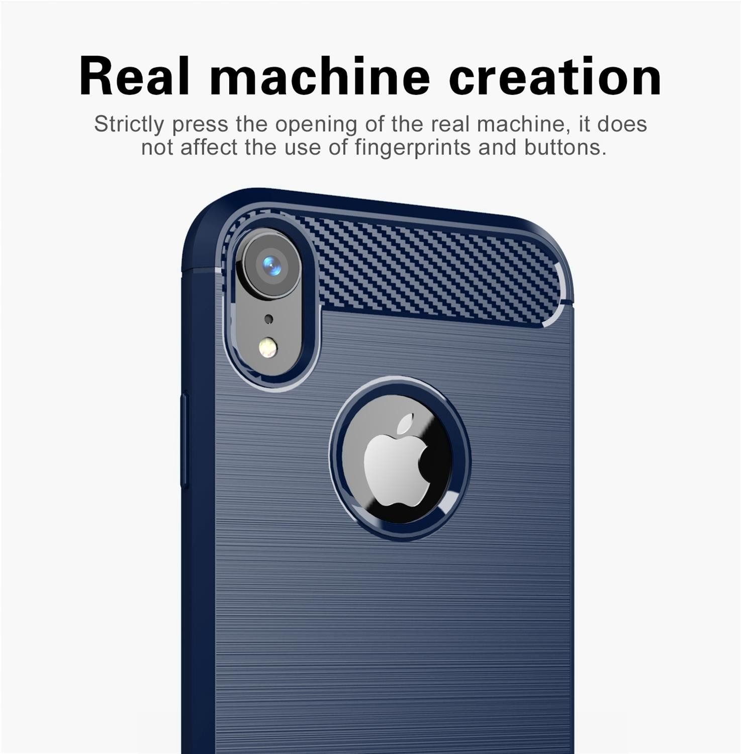 Cadorabo Handyhülle für iPhone XR Hülle Apple iPhone XR, Flexible Ultra Slim TPU Silikon Handy Schutzhülle Back Cover Bumper