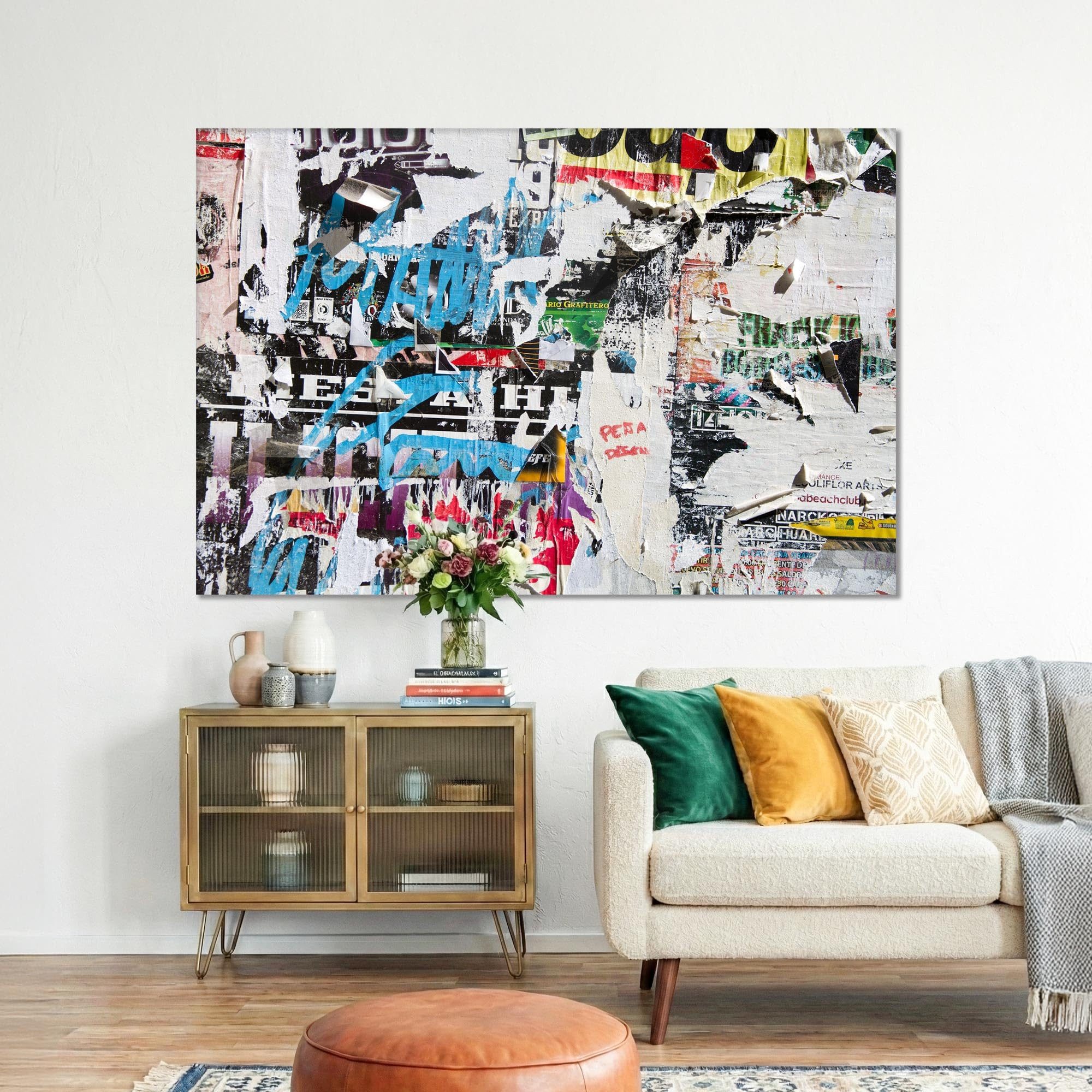 framed concept Leinwandbild Akustikbild auf Leinwand (Canvas) HD-Eco-Solvent-Druck, (Schallabsorbierend Holzrahmen 60×40 cm 90×60 cm 120×80 cm), Geräuschdämmendes Bild für Büro, Wohnzimmer & Konferenzraum