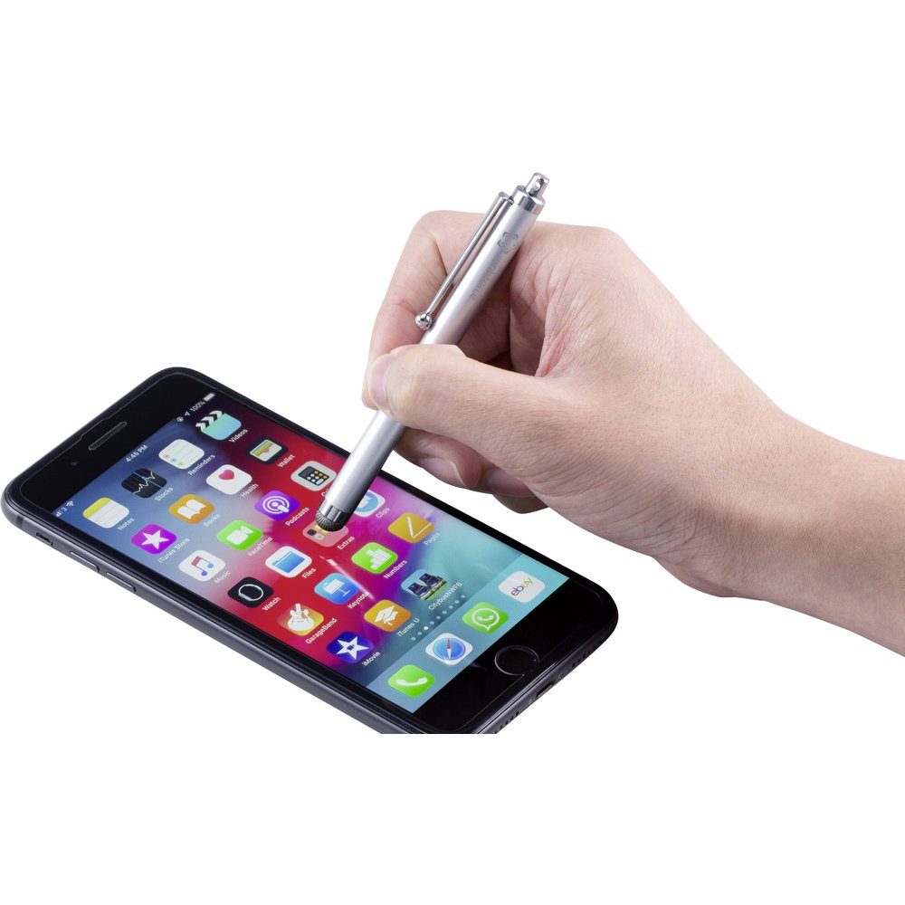 Renkforce Eingabestift Renkforce Capacitive Stylus Touchpen Silber