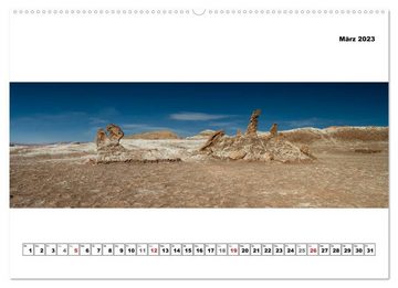 CALVENDO Wandkalender Chile Atacama Wüste - XXL Panoramen (Premium, hochwertiger DIN A2 Wandkalender 2023, Kunstdruck in Hochglanz)