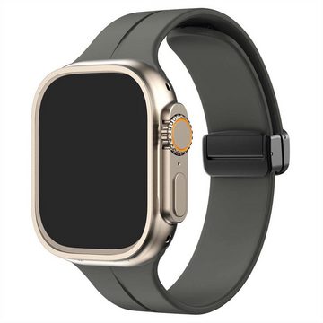 FIDDY Smartwatch-Armband 42/44/45/49mm, 41/40/38 mm Silikonarmband-Serie, Sportbänder, Silikon-Uhrenarmband Apple Watch Serie 9/8/7/6/SE/5/4/3/2/1