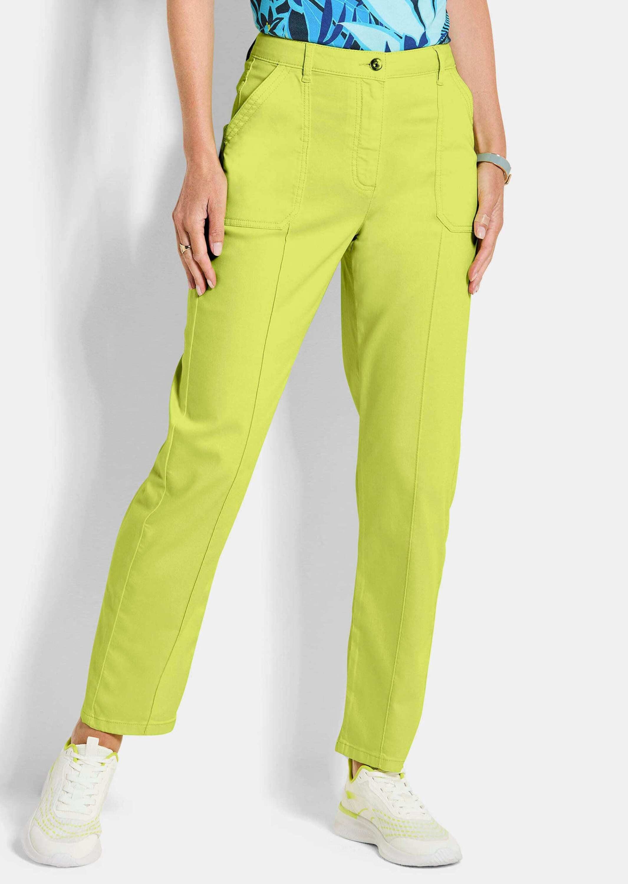 GOLDNER Stoffhose Stoffhose mit Ziersteppung Viskosehose mit Formbund, Tasc günstig online kaufen