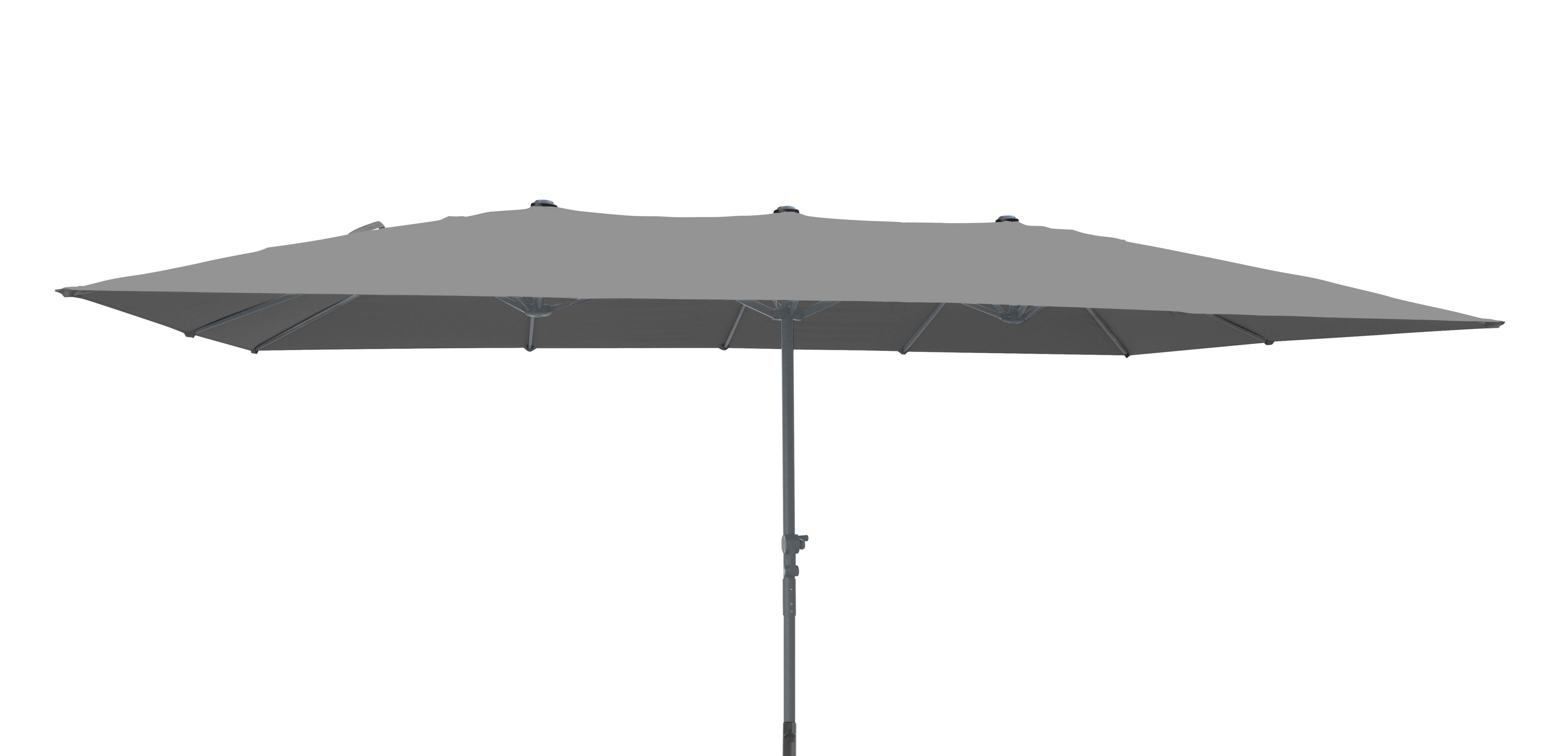 Leco Rechteckschirm Doppelsonnenschirm rechteckig, LxB: 460x460 cm, Ohne Schirmständer, 460 x 270 x 247 cm