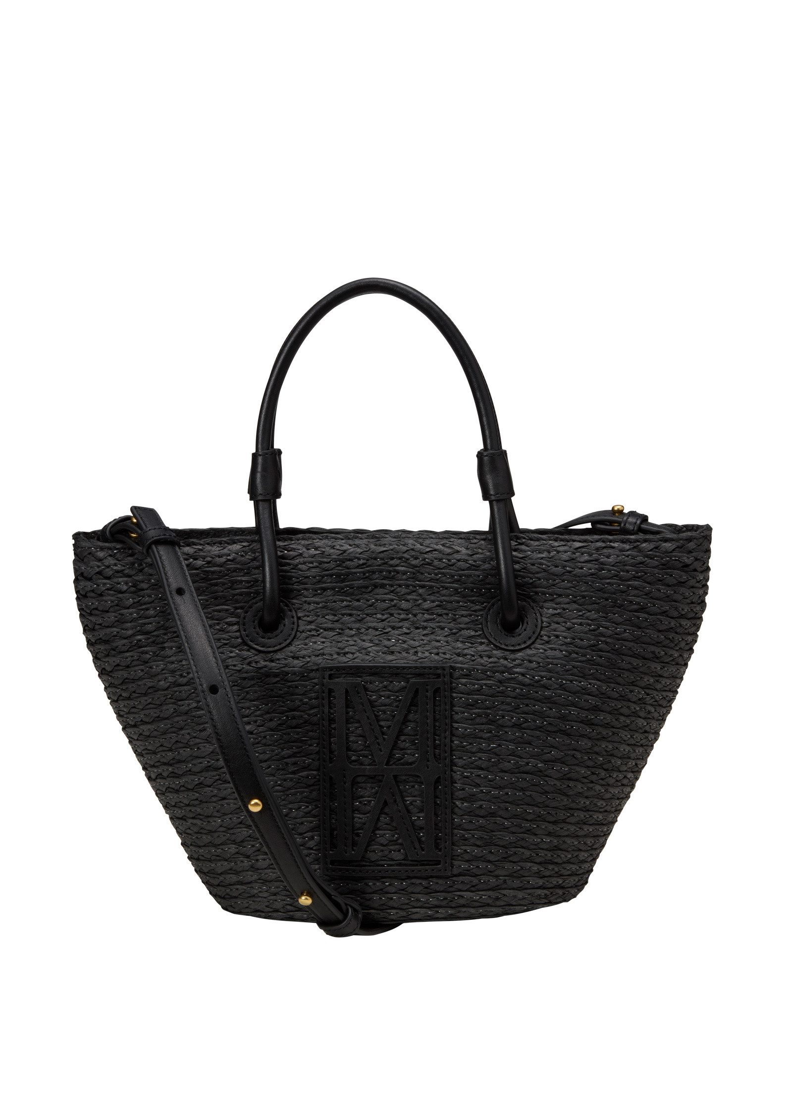 Shopper mit edlen Echtleder-Details