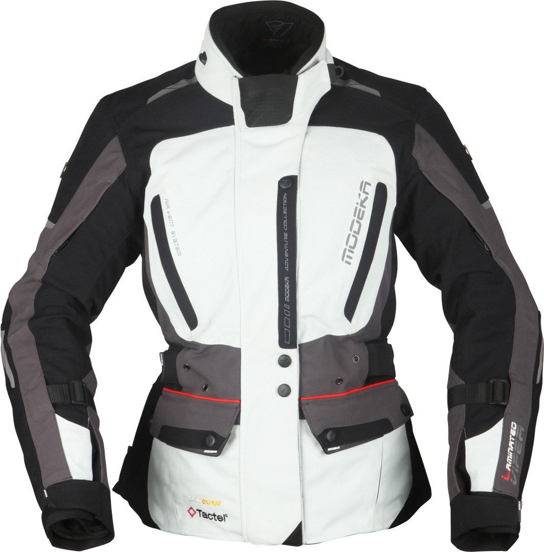 Modeka Motorradjacke Viper LT Damen Motorrad Textiljacke herausnehmbares Innenfutter,wasserdicht