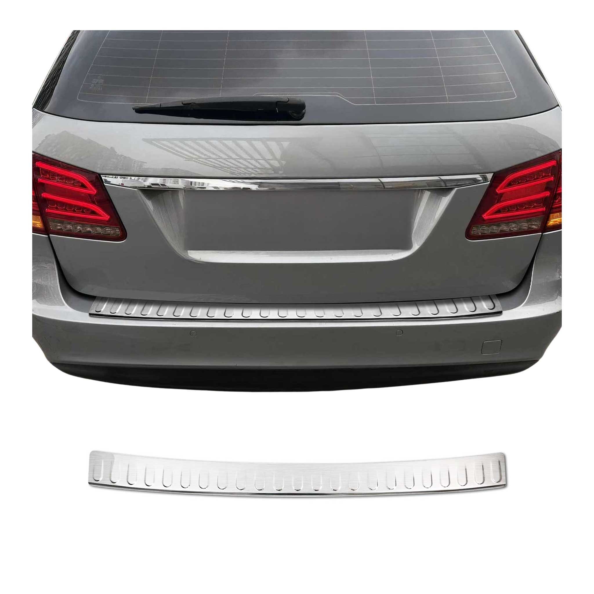 OMAC Ladekantenschutz für Mercedes E Klasse T-Model S212 2010-2013 Chrom Gebürstet, Zubehör für Mercedes E Klasse T-Model S212 2010-2013, Langlebig,Einfache Reinigung,Einfache Installation,Rostbeständig